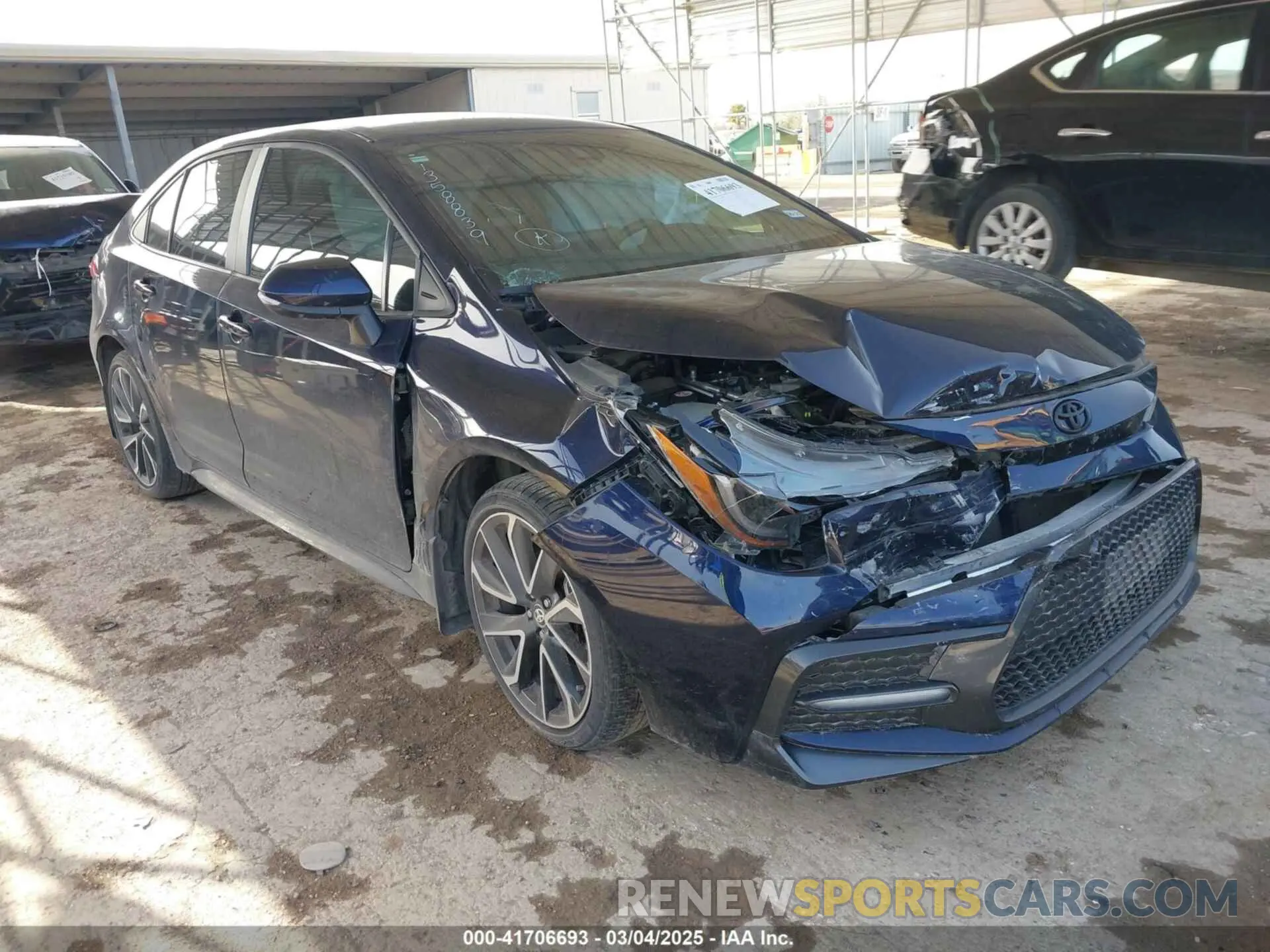 1 Photograph of a damaged car 5YFS4MCEXNP130506 TOYOTA COROLLA 2022