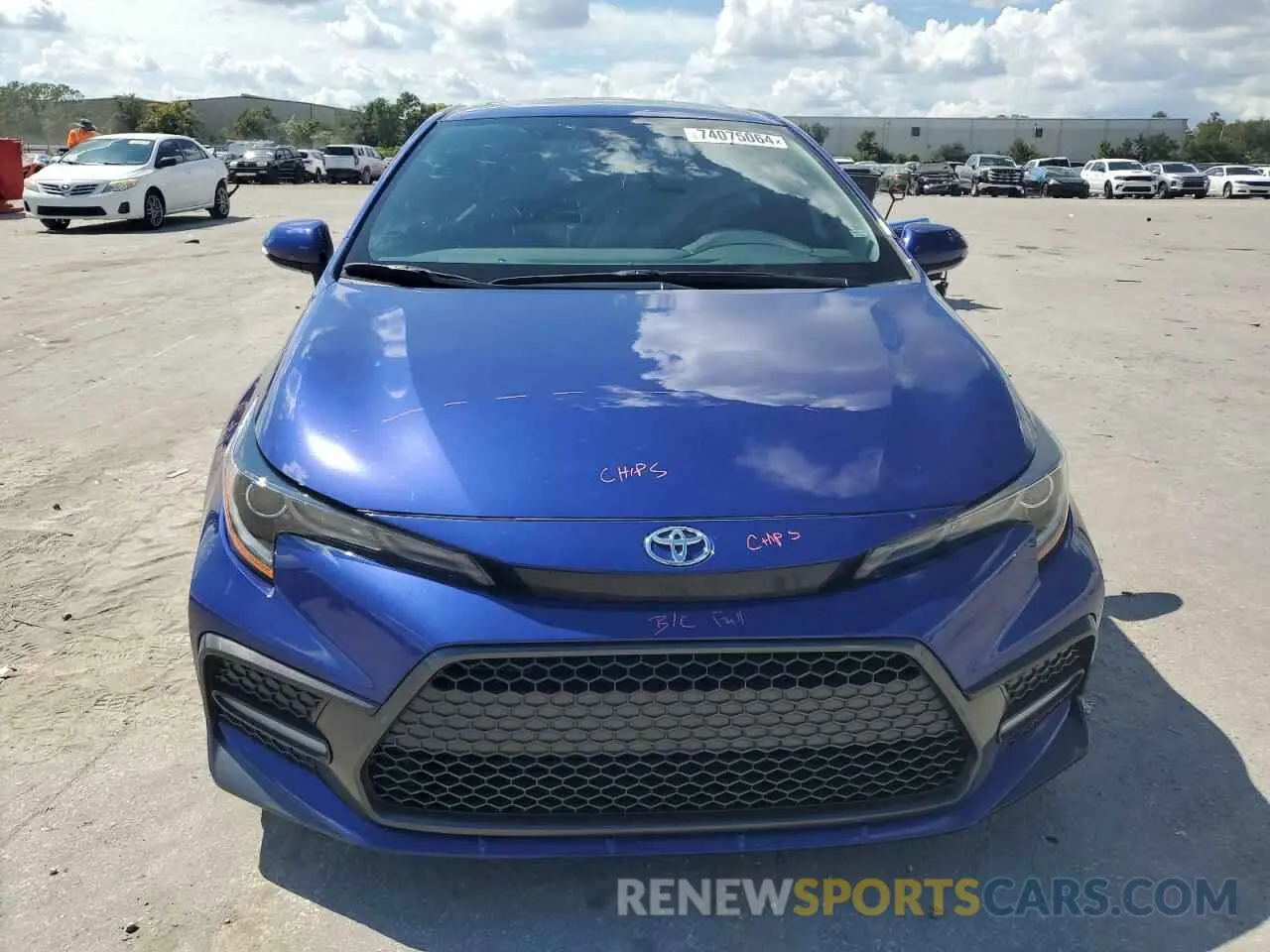 5 Photograph of a damaged car 5YFT4MCE0NP132575 TOYOTA COROLLA 2022
