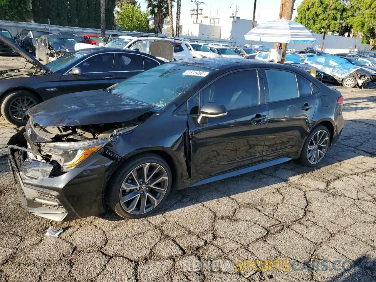 1 Photograph of a damaged car 5YFT4MCE5NP128781 TOYOTA COROLLA 2022