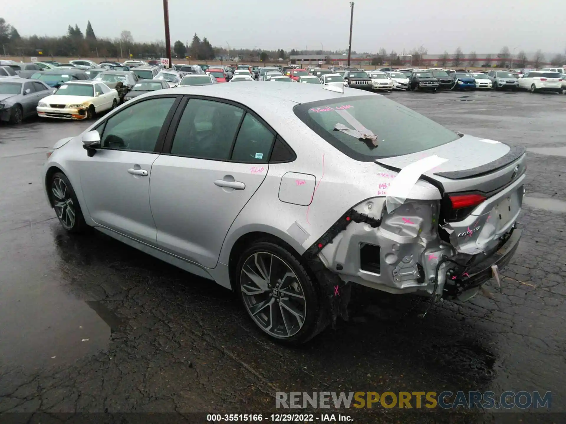 3 Photograph of a damaged car 5YFT4MCEXNP097947 TOYOTA COROLLA 2022