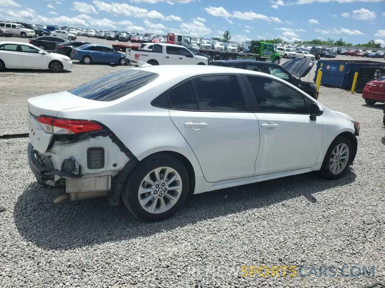 3 Photograph of a damaged car 5YFVPMAE0NP378321 TOYOTA COROLLA 2022