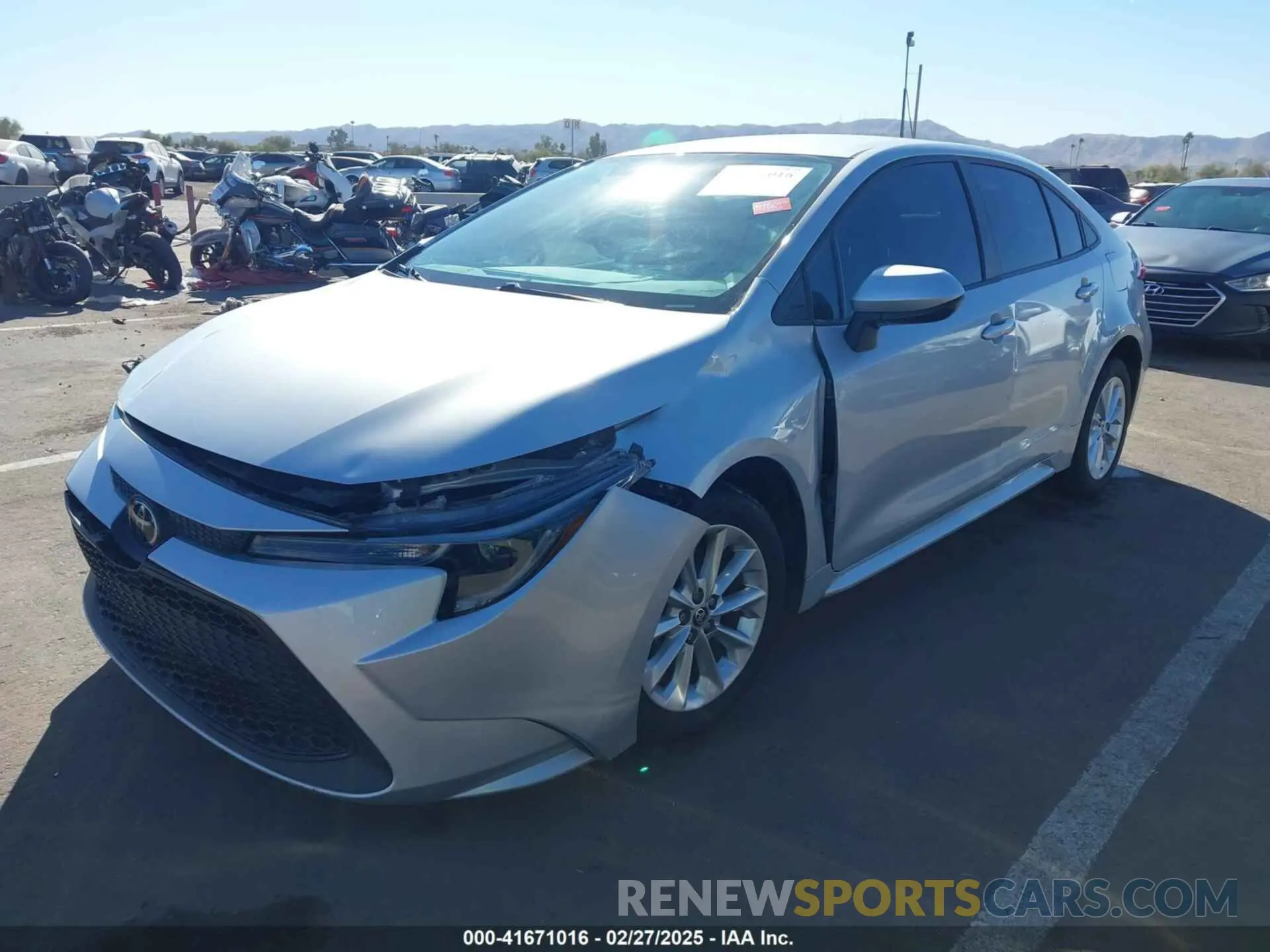 2 Photograph of a damaged car 5YFVPMAE8NP312132 TOYOTA COROLLA 2022