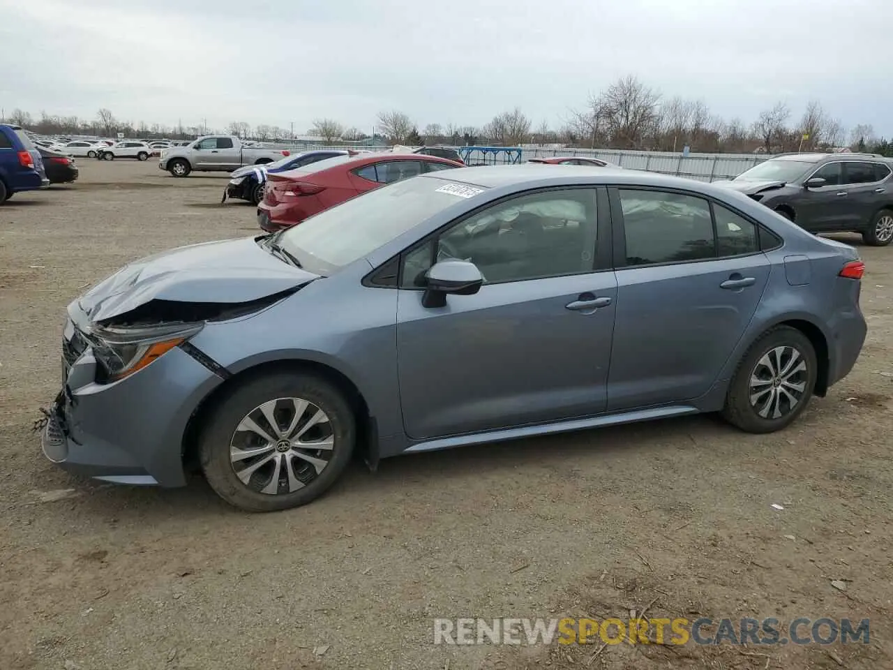 1 Photograph of a damaged car JTDBAMDE8NJ037172 TOYOTA COROLLA 2022