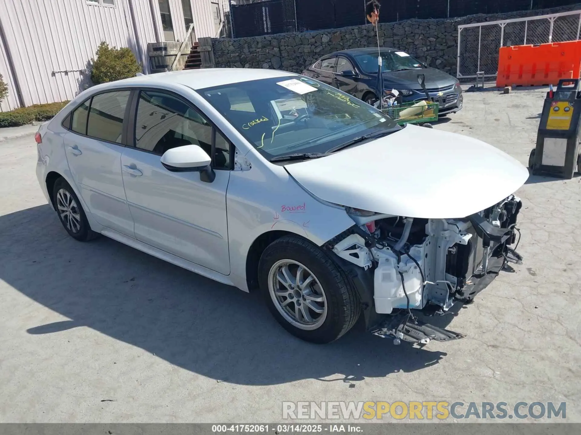 1 Photograph of a damaged car JTDEAMDE0N3007875 TOYOTA COROLLA 2022