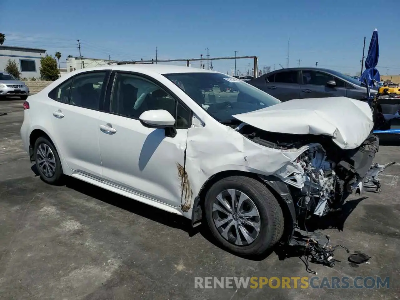 4 Photograph of a damaged car JTDEAMDE0NJ054691 TOYOTA COROLLA 2022