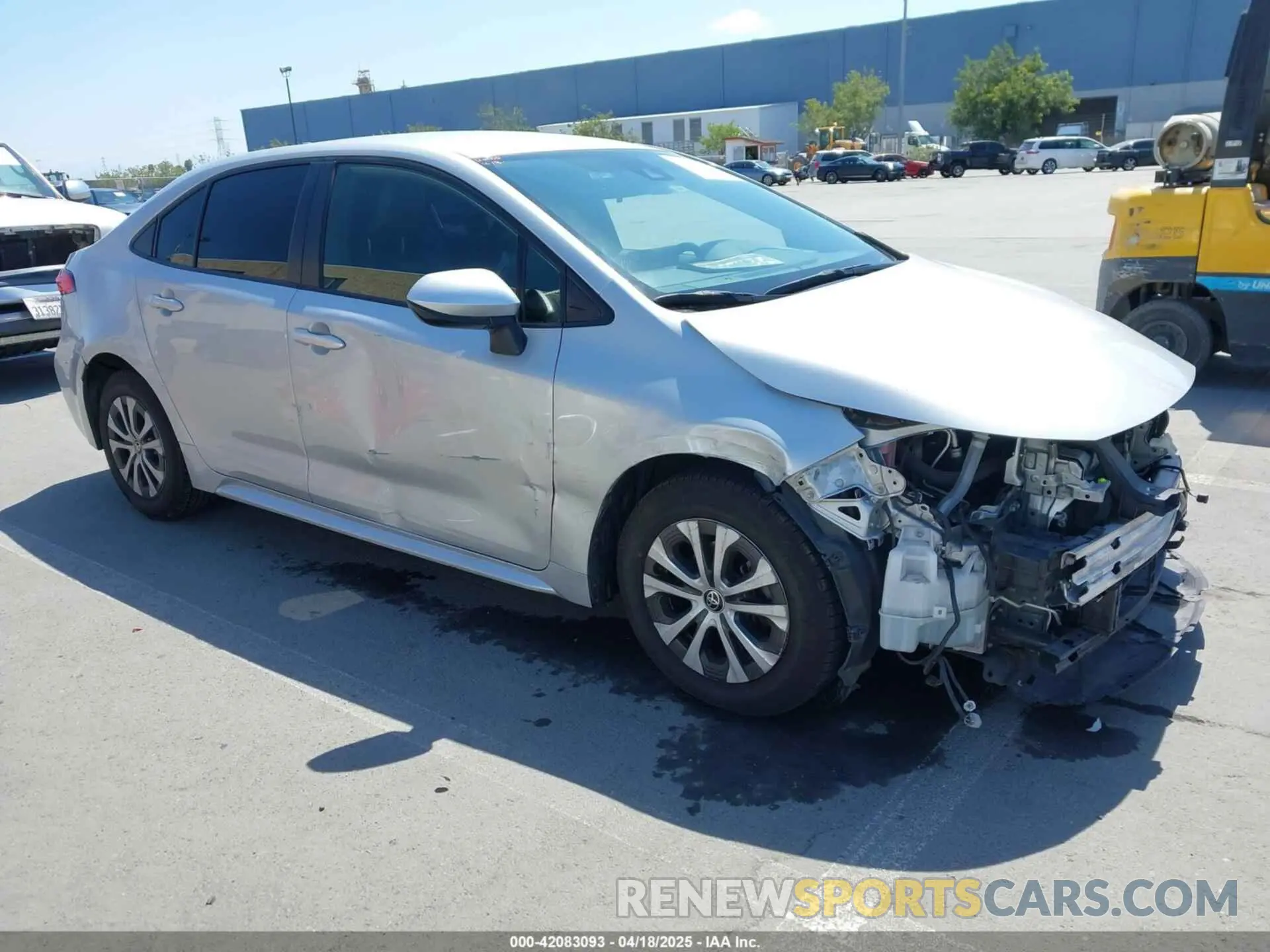 1 Photograph of a damaged car JTDEAMDE0NJ056831 TOYOTA COROLLA 2022