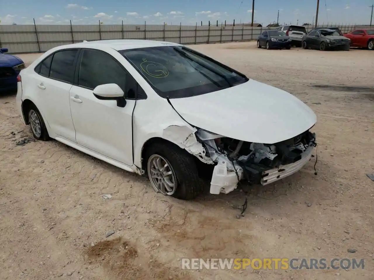 1 Photograph of a damaged car JTDEAMDE1N3006699 TOYOTA COROLLA 2022