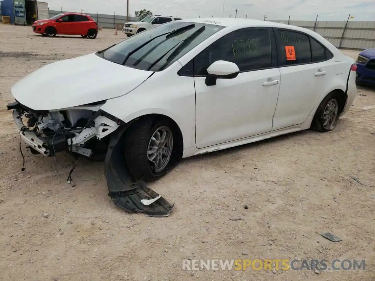 2 Photograph of a damaged car JTDEAMDE1N3006699 TOYOTA COROLLA 2022