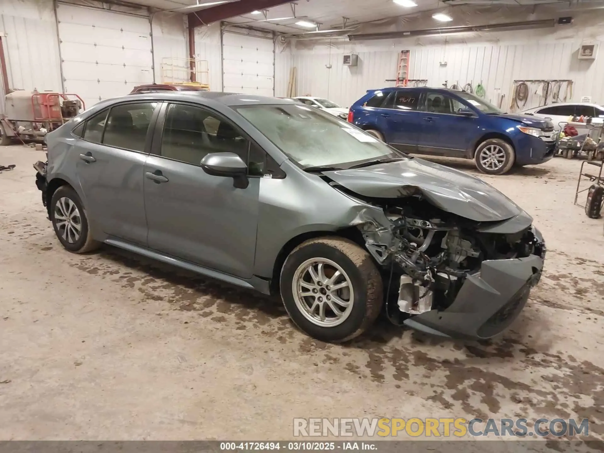 1 Photograph of a damaged car JTDEAMDE1NJ043697 TOYOTA COROLLA 2022