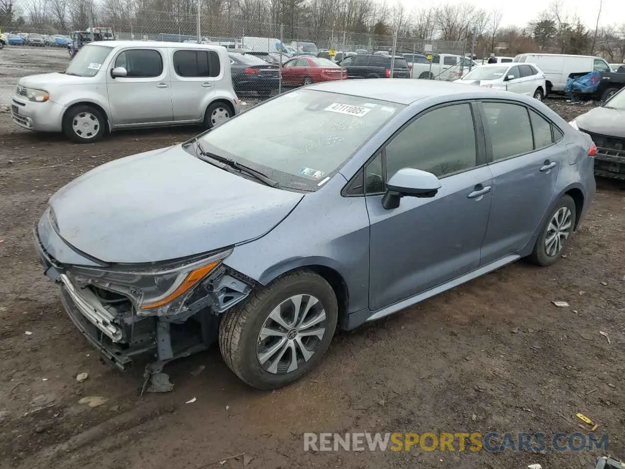 1 Photograph of a damaged car JTDEAMDE1NJ057860 TOYOTA COROLLA 2022