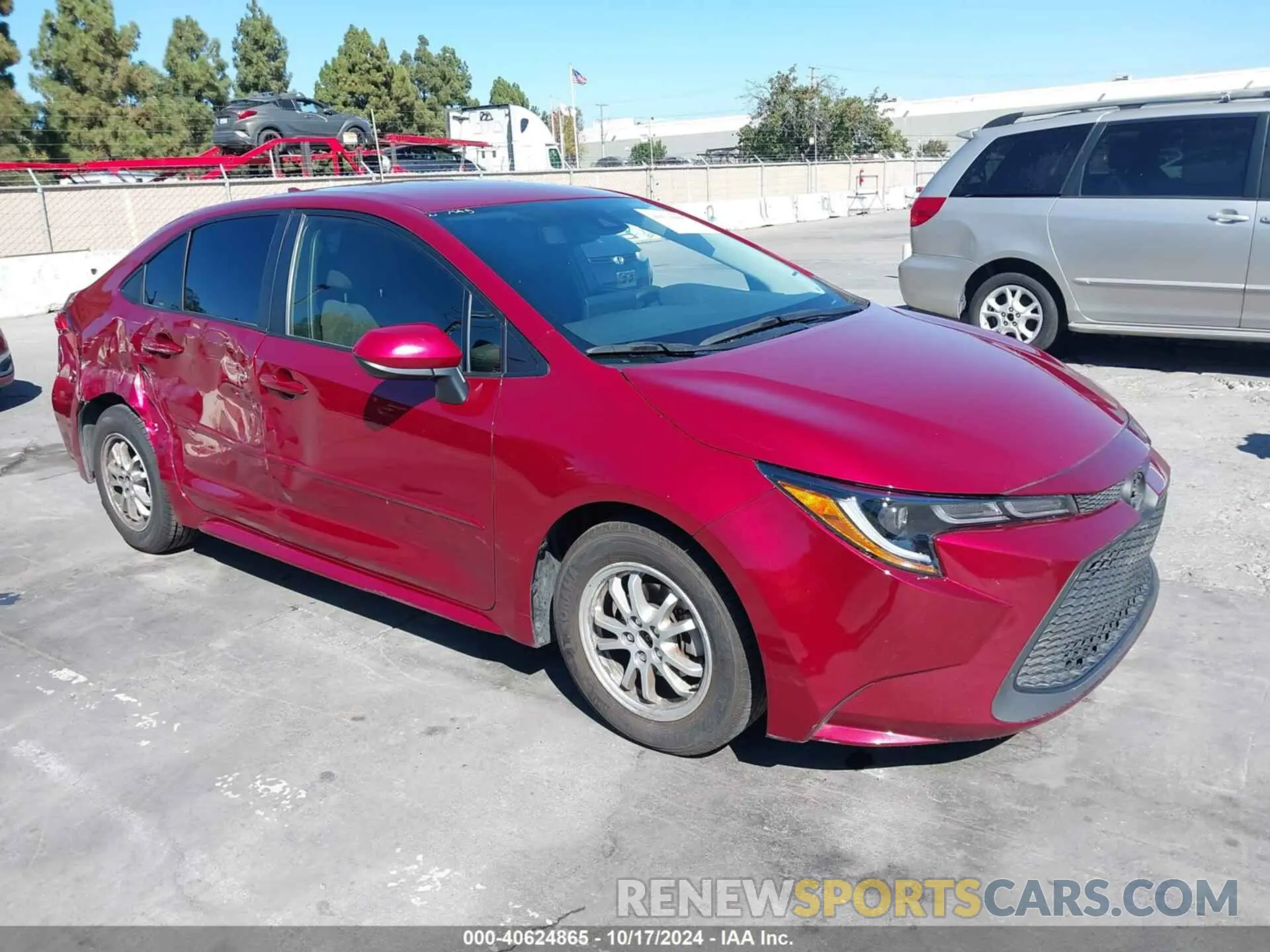 1 Photograph of a damaged car JTDEAMDE1NJ061326 TOYOTA COROLLA 2022