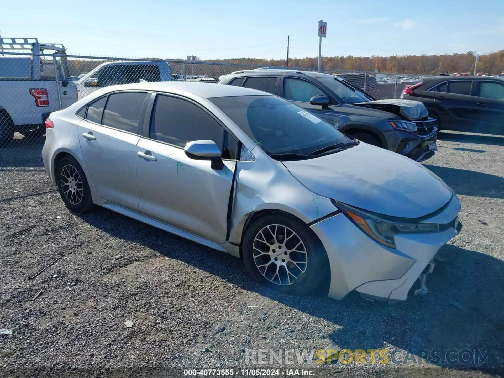 1 Photograph of a damaged car JTDEAMDE2N3009191 TOYOTA COROLLA 2022