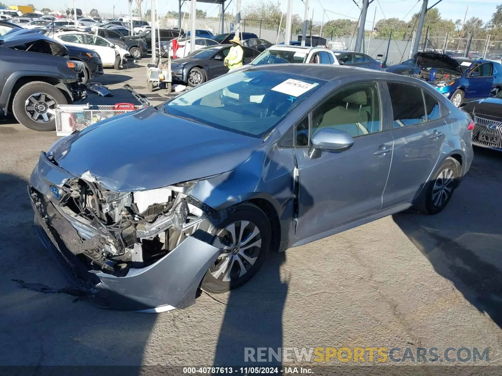 2 Photograph of a damaged car JTDEAMDE2N3012771 TOYOTA COROLLA 2022