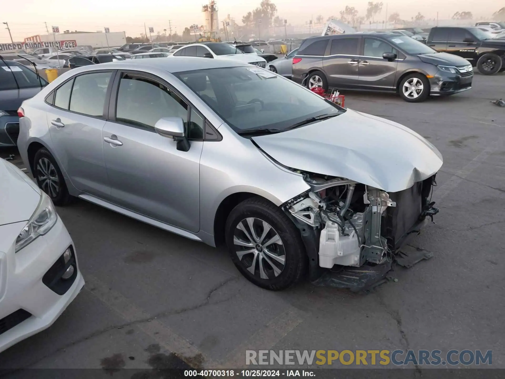 1 Photograph of a damaged car JTDEAMDE2NJ038105 TOYOTA COROLLA 2022