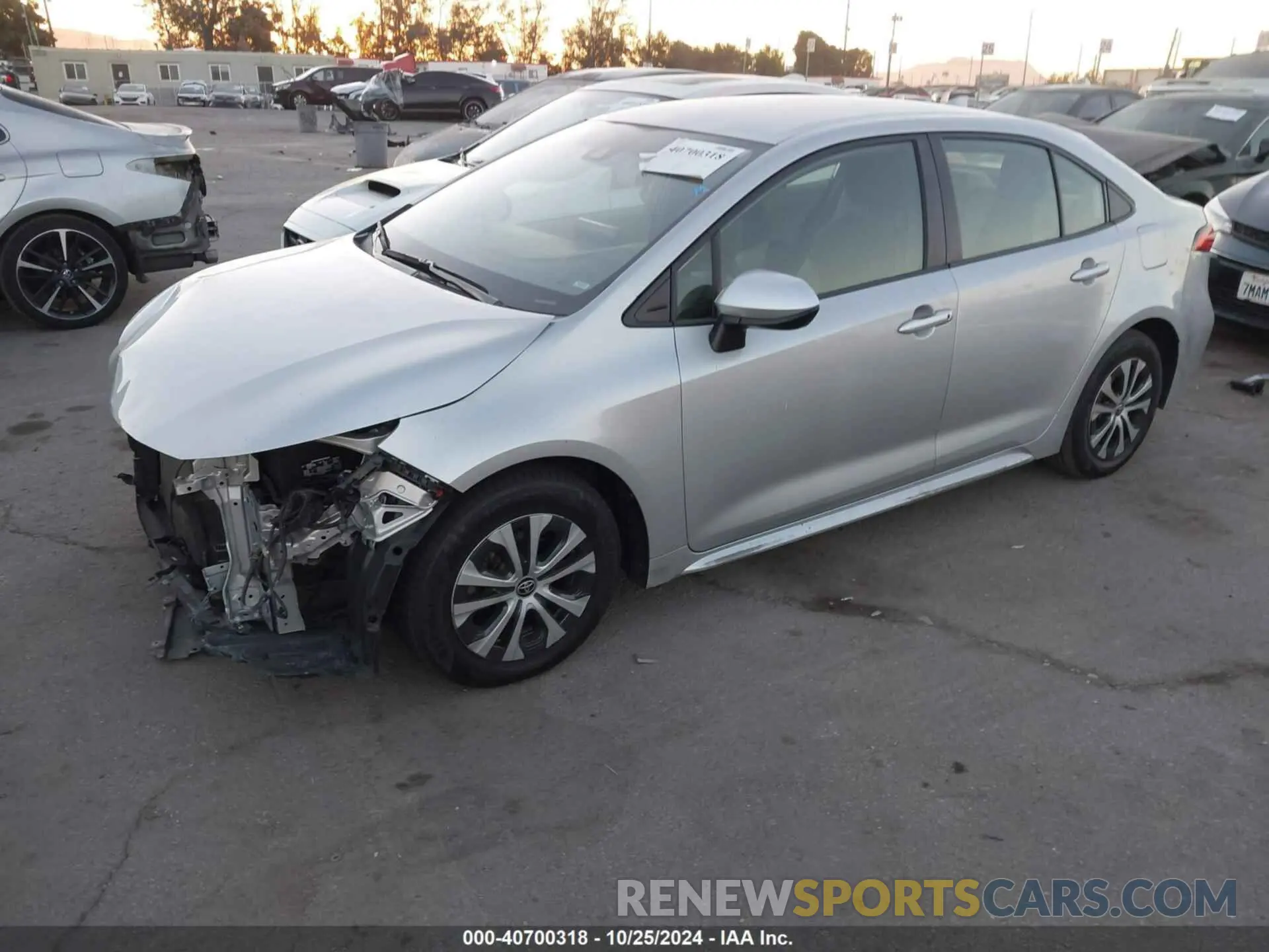 2 Photograph of a damaged car JTDEAMDE2NJ038105 TOYOTA COROLLA 2022