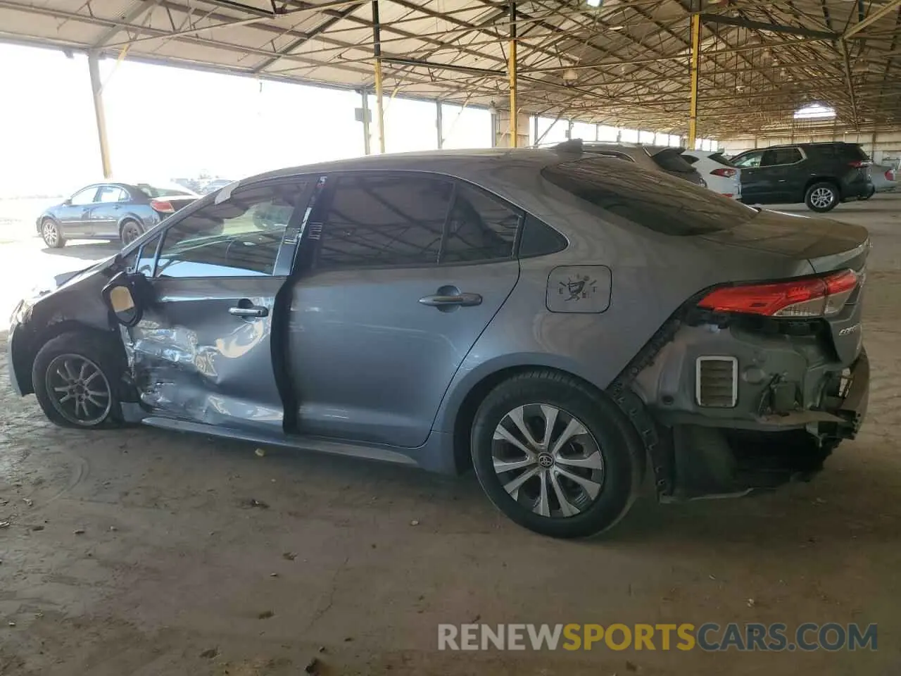 2 Photograph of a damaged car JTDEAMDE2NJ039982 TOYOTA COROLLA 2022
