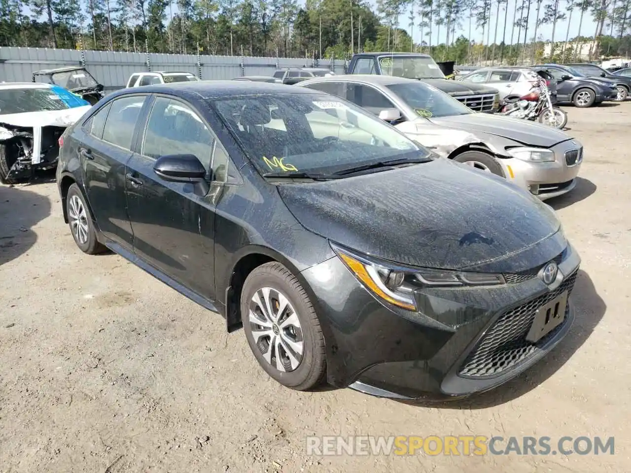 1 Photograph of a damaged car JTDEAMDE2NJ041053 TOYOTA COROLLA 2022