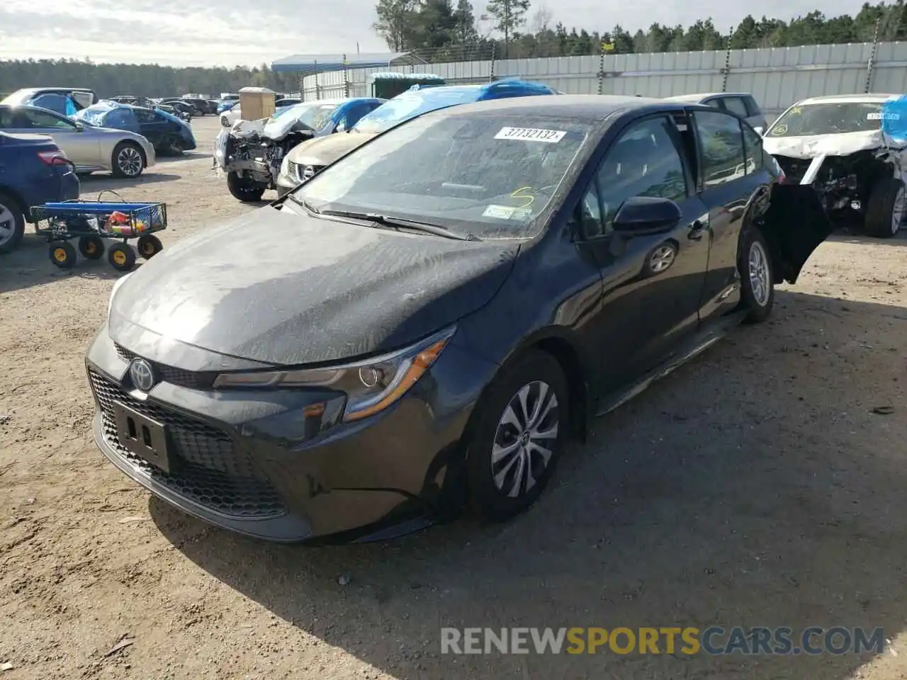 2 Photograph of a damaged car JTDEAMDE2NJ041053 TOYOTA COROLLA 2022