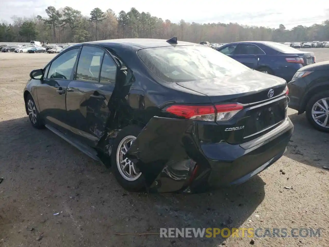 3 Photograph of a damaged car JTDEAMDE2NJ041053 TOYOTA COROLLA 2022