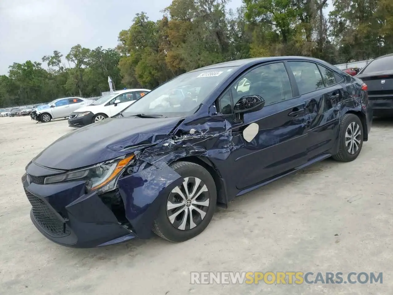 1 Photograph of a damaged car JTDEAMDE2NJ047970 TOYOTA COROLLA 2022