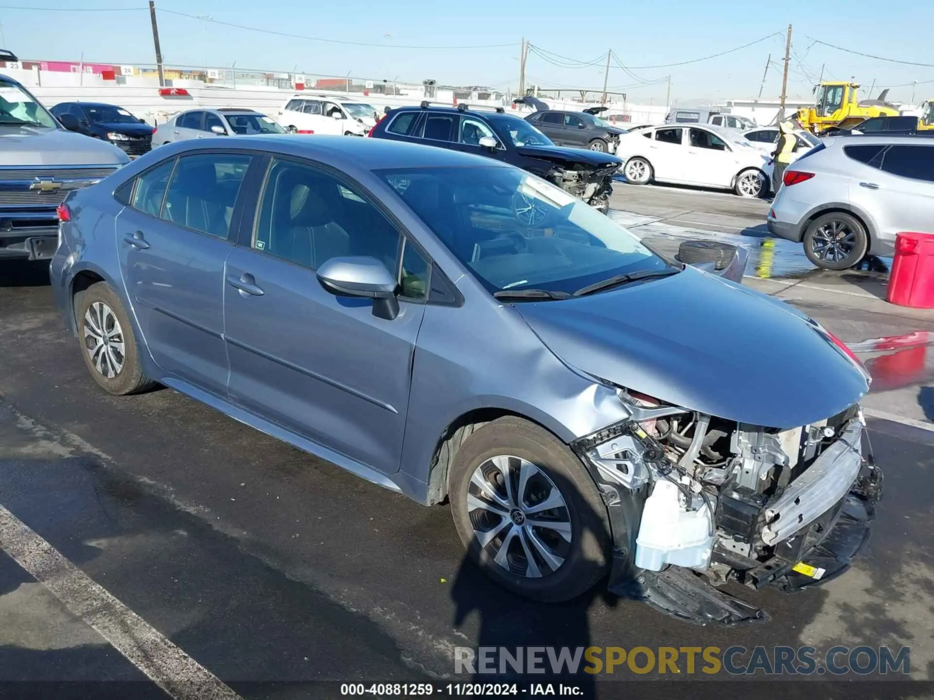 1 Photograph of a damaged car JTDEAMDE2NJ048021 TOYOTA COROLLA 2022