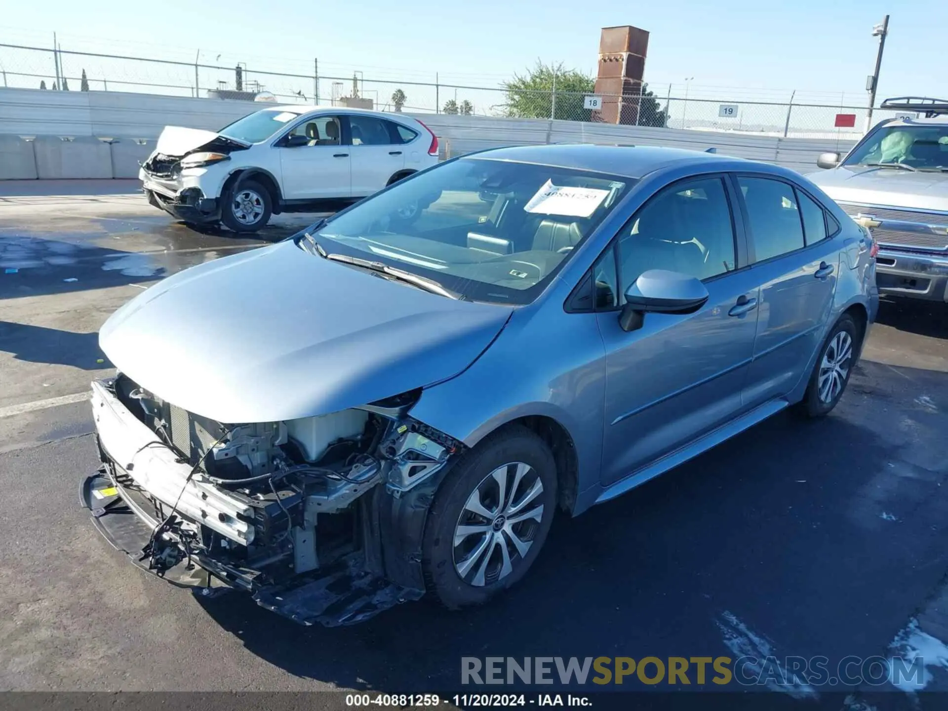 2 Photograph of a damaged car JTDEAMDE2NJ048021 TOYOTA COROLLA 2022