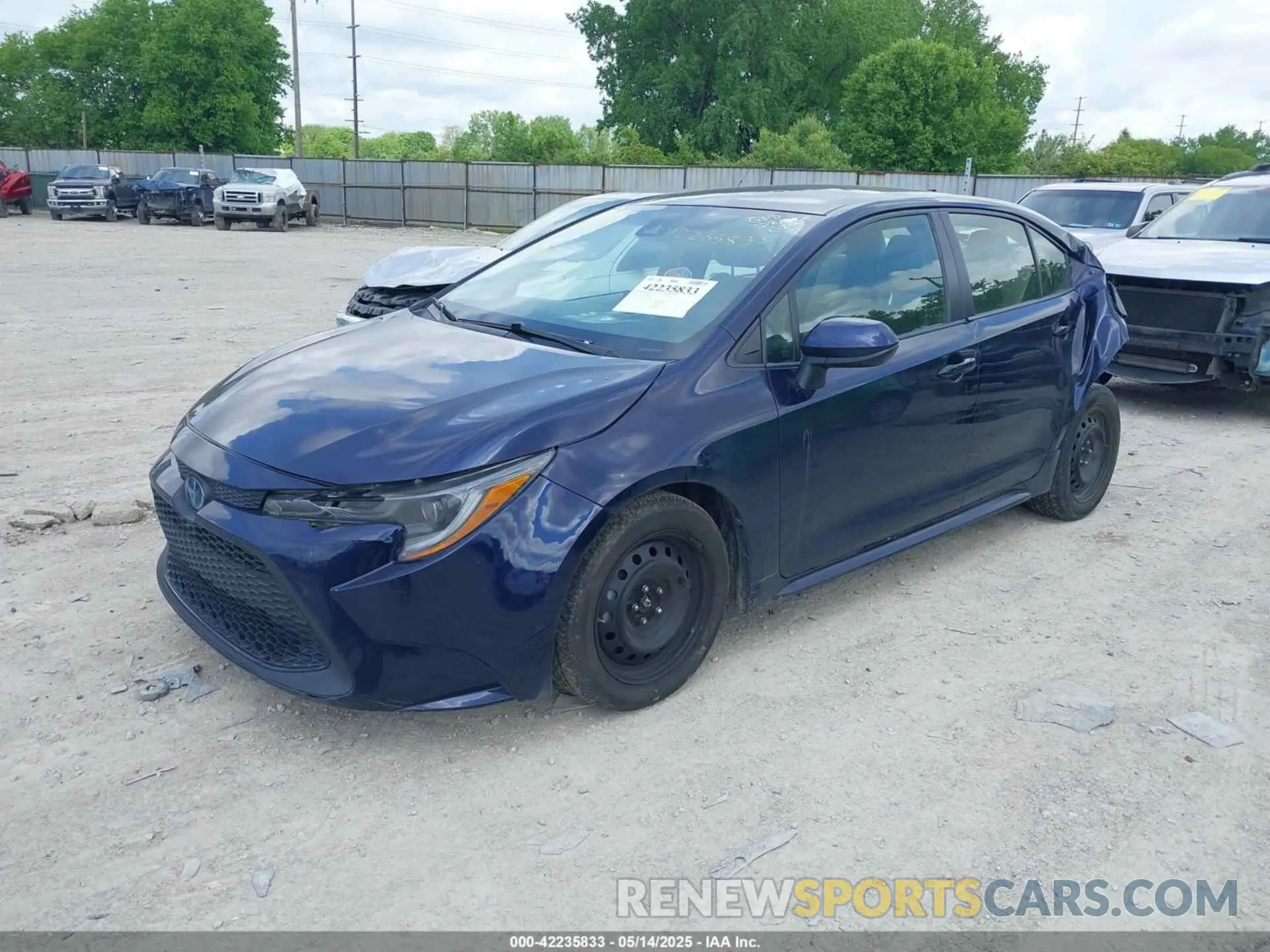 2 Photograph of a damaged car JTDEAMDE2NJ048374 TOYOTA COROLLA 2022