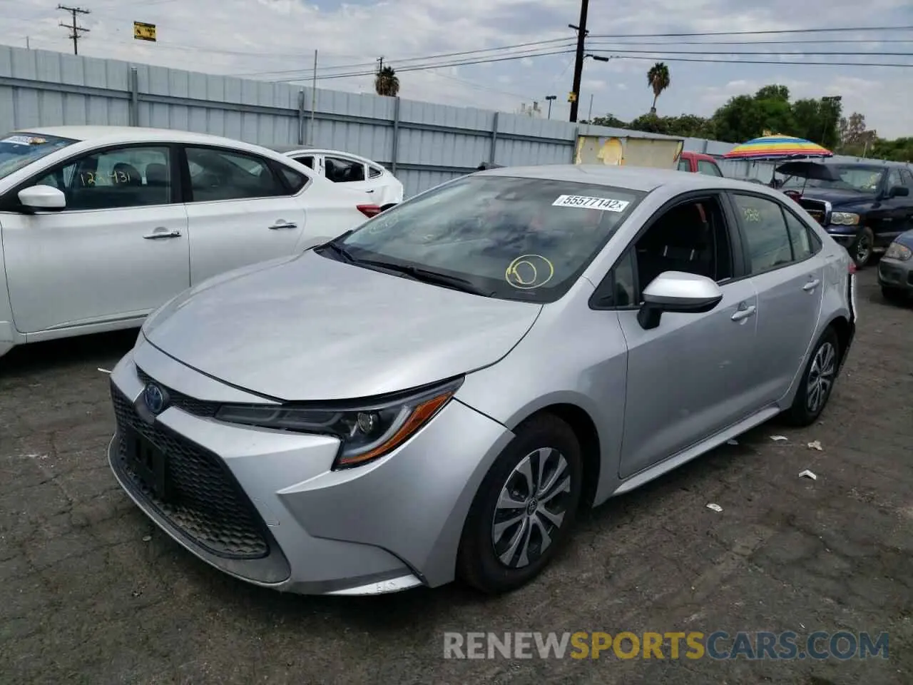 2 Photograph of a damaged car JTDEAMDE2NJ051081 TOYOTA COROLLA 2022