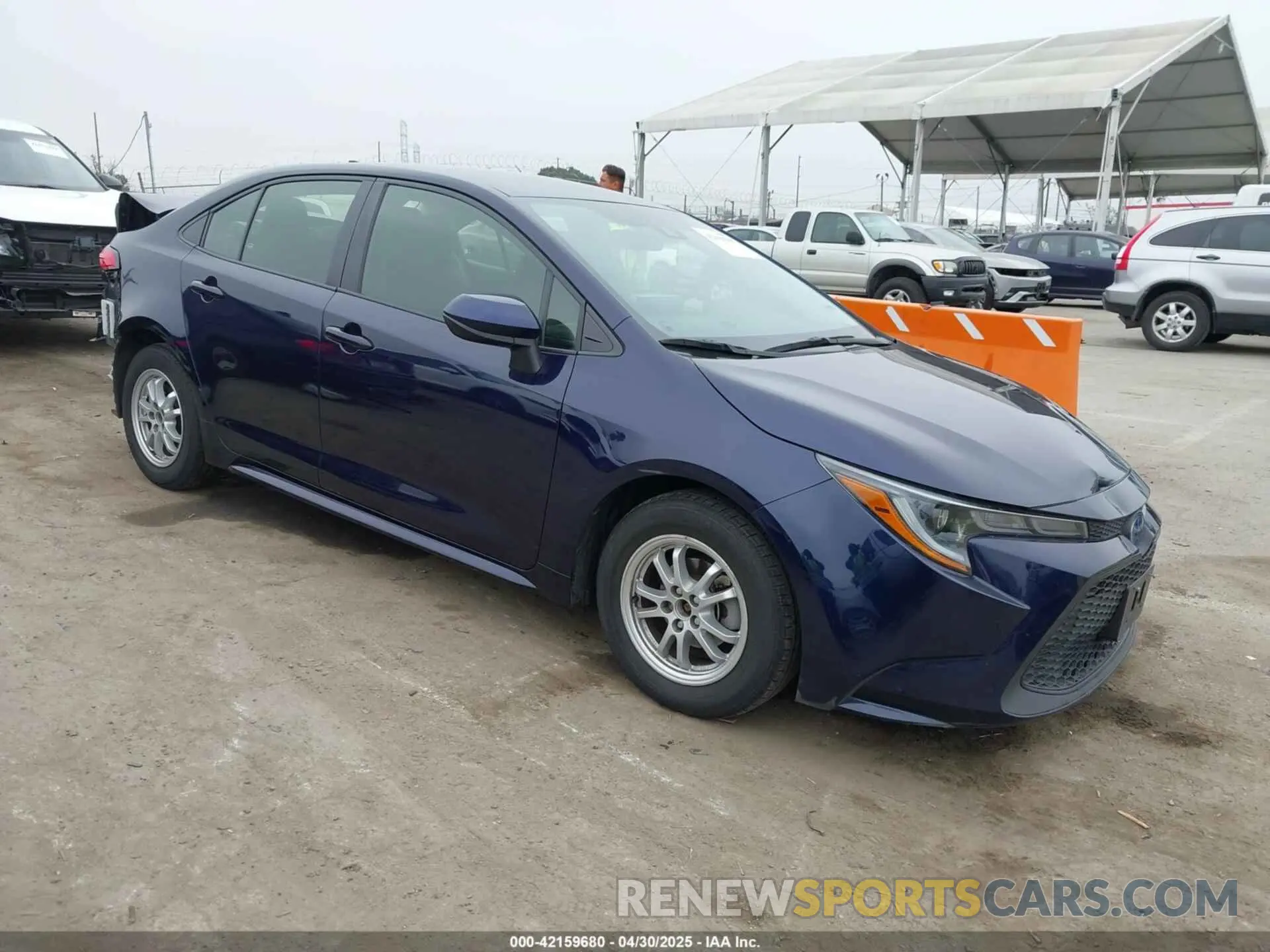 1 Photograph of a damaged car JTDEAMDE2NJ051761 TOYOTA COROLLA 2022