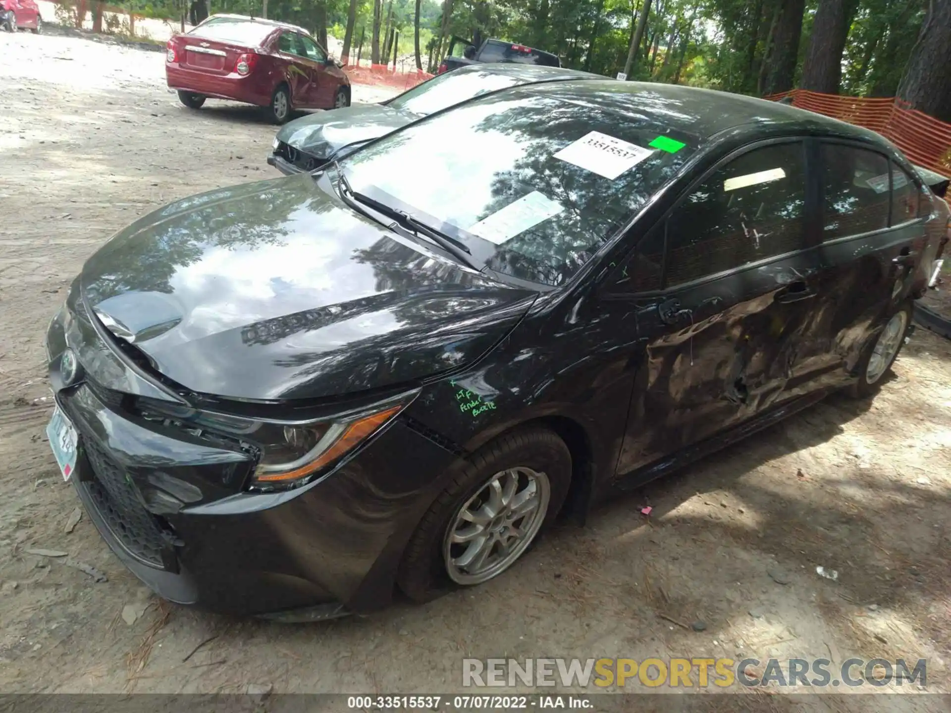 2 Photograph of a damaged car JTDEAMDE2NJ056054 TOYOTA COROLLA 2022