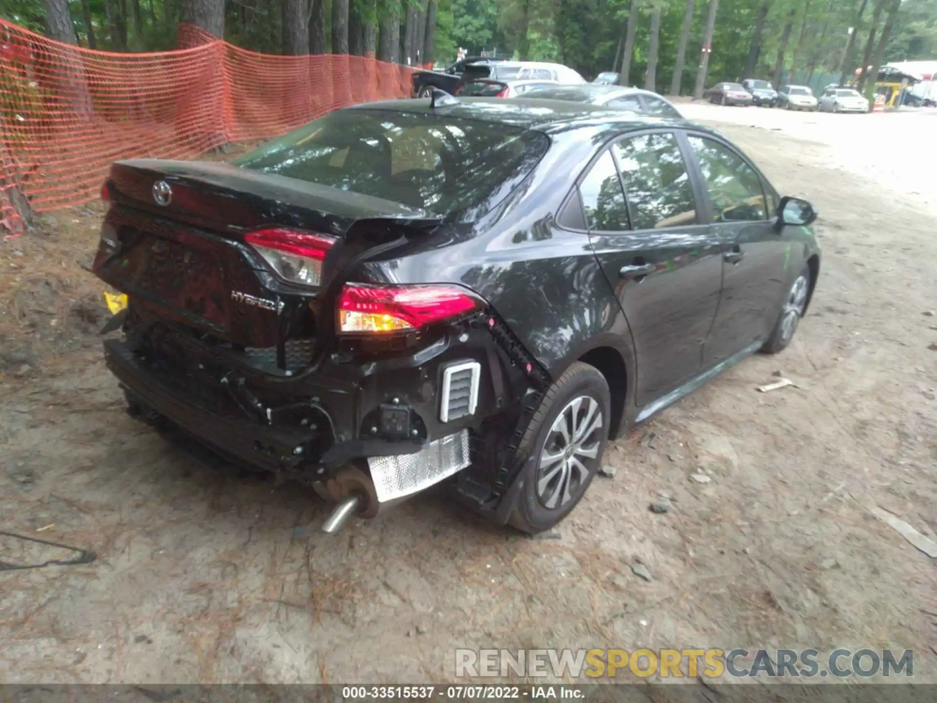 4 Photograph of a damaged car JTDEAMDE2NJ056054 TOYOTA COROLLA 2022