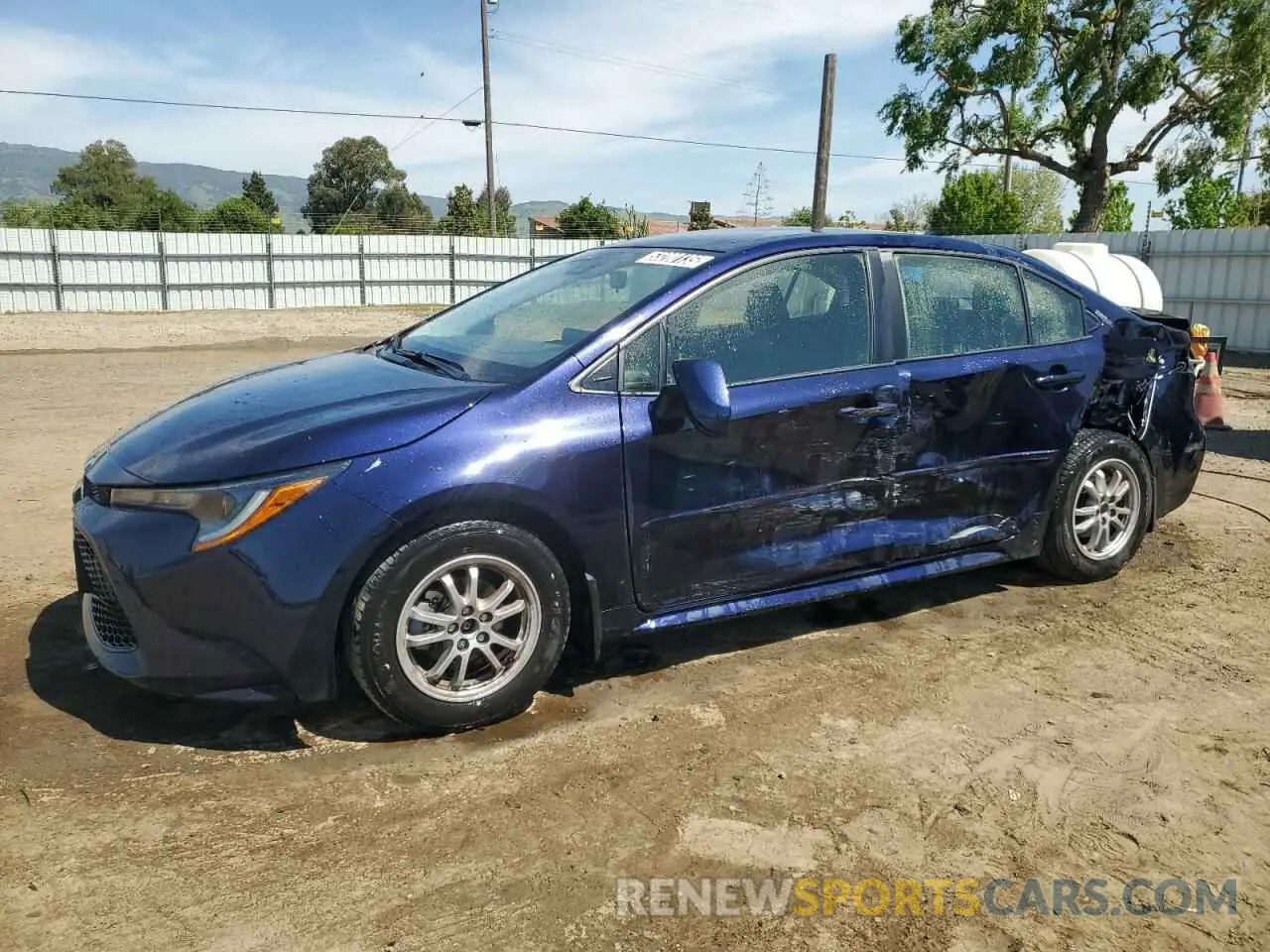 1 Photograph of a damaged car JTDEAMDE2NJ060024 TOYOTA COROLLA 2022