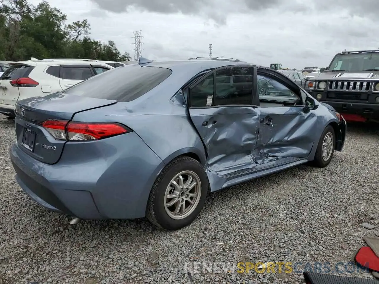 3 Photograph of a damaged car JTDEAMDE2NJ060511 TOYOTA COROLLA 2022