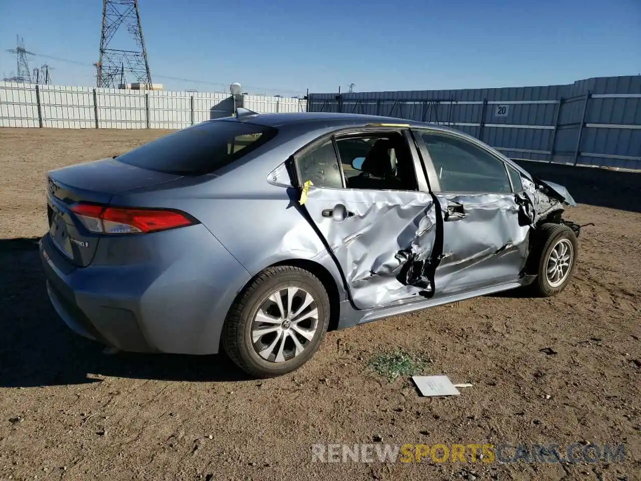 3 Photograph of a damaged car JTDEAMDE3N3005957 TOYOTA COROLLA 2022