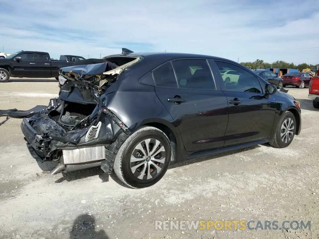 3 Photograph of a damaged car JTDEAMDE3NJ048643 TOYOTA COROLLA 2022