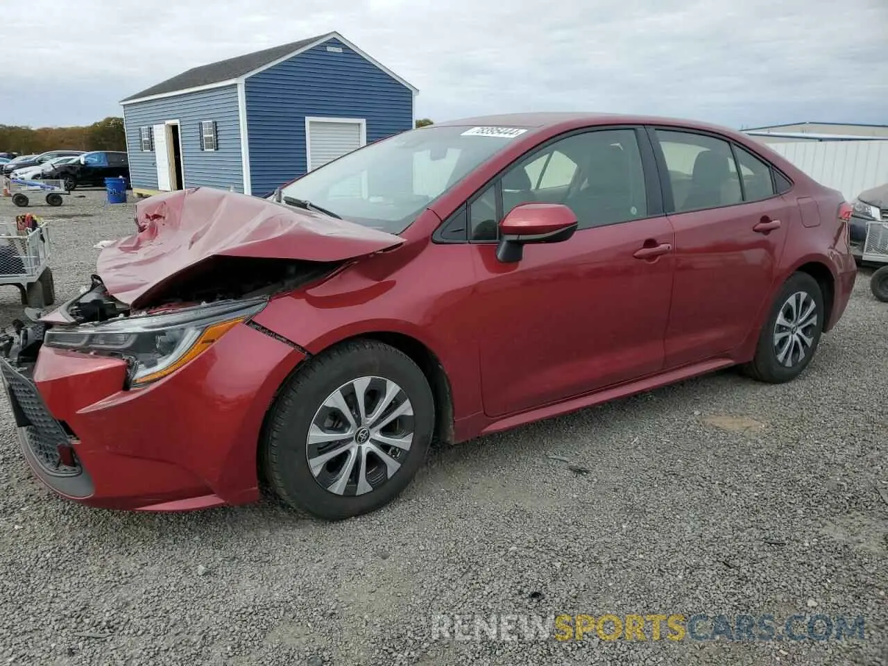 1 Photograph of a damaged car JTDEAMDE3NJ050229 TOYOTA COROLLA 2022