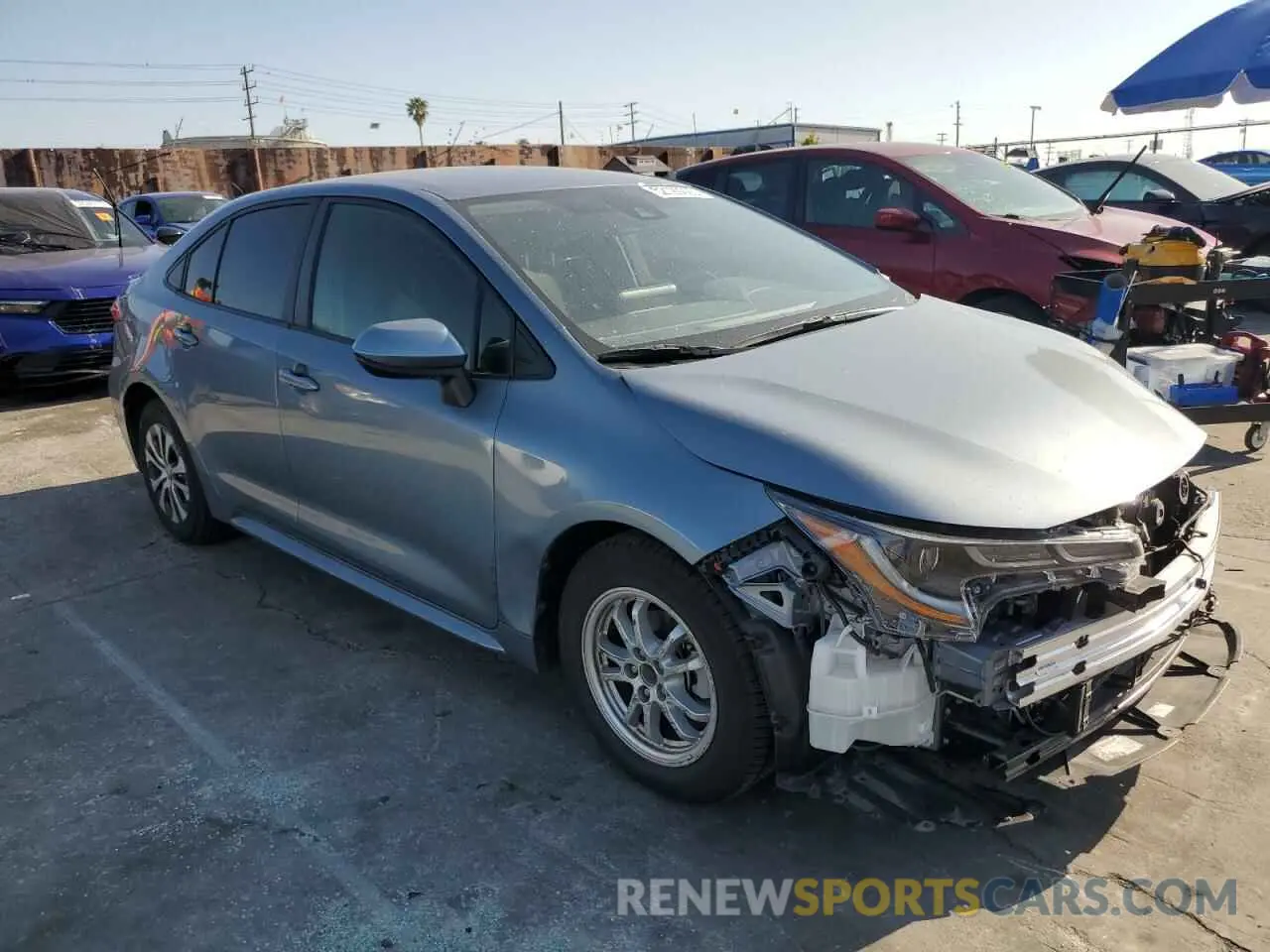 4 Photograph of a damaged car JTDEAMDE3NJ057035 TOYOTA COROLLA 2022