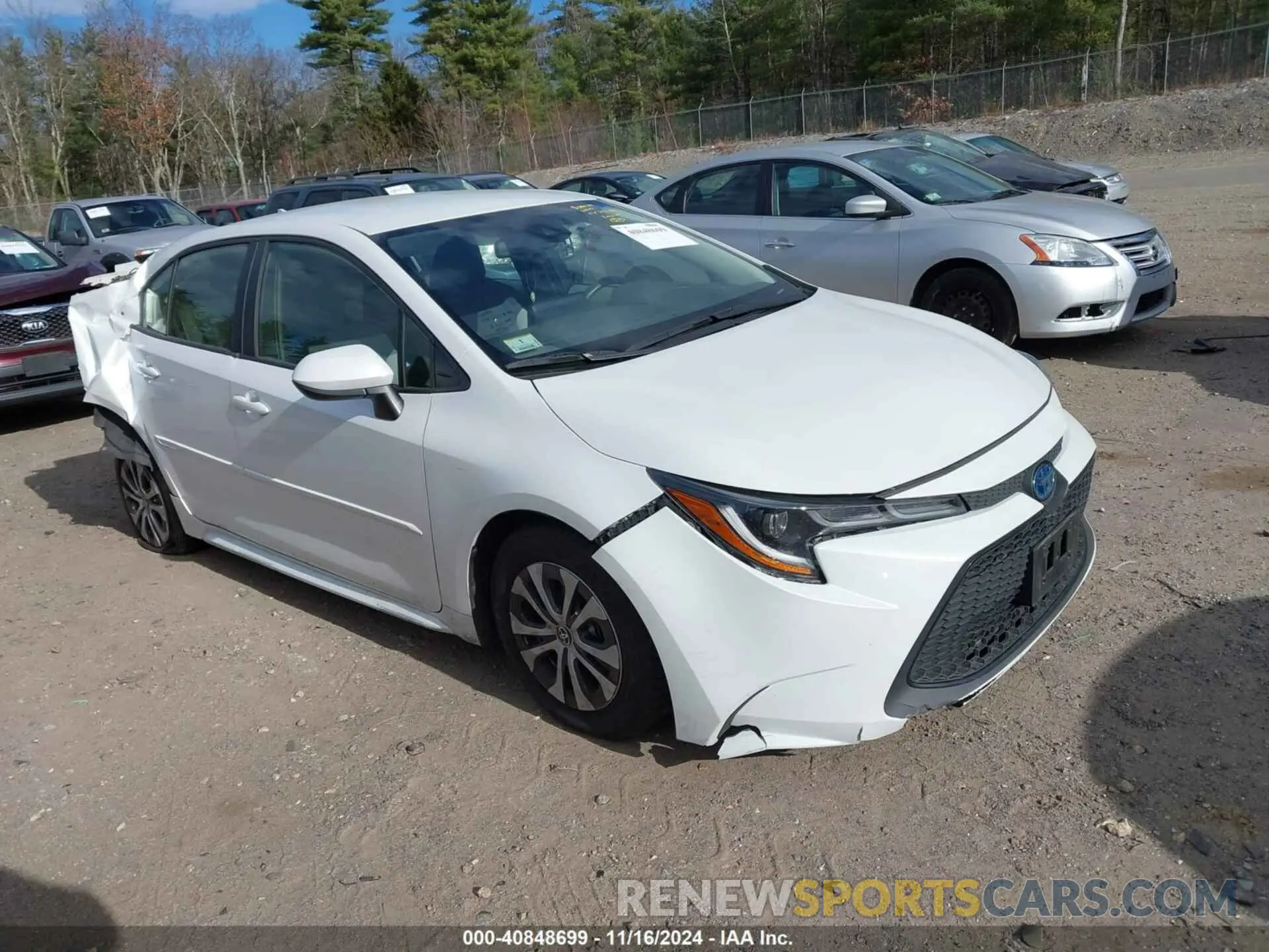1 Photograph of a damaged car JTDEAMDE4N3000394 TOYOTA COROLLA 2022