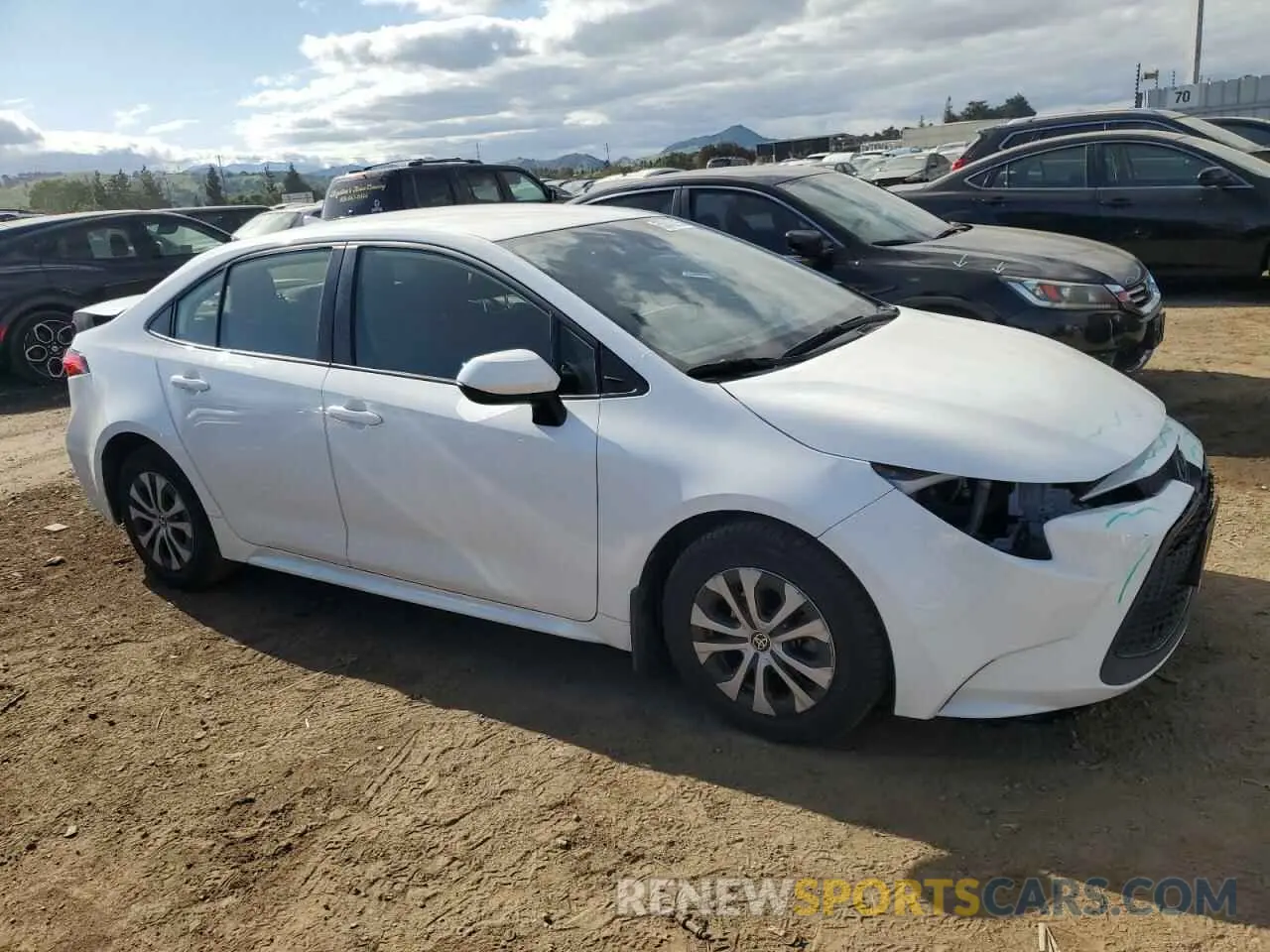 4 Photograph of a damaged car JTDEAMDE4NJ042155 TOYOTA COROLLA 2022
