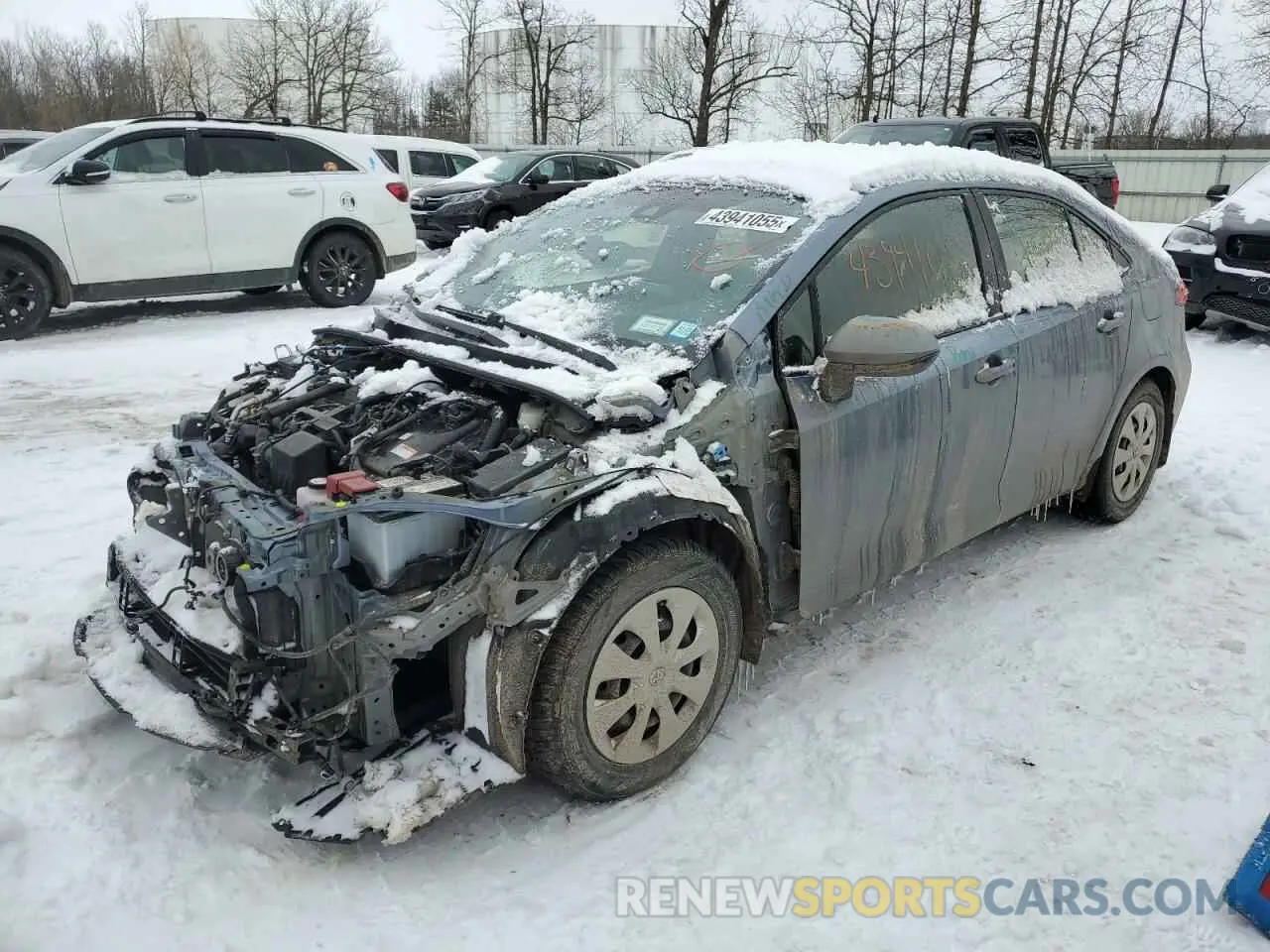 1 Photograph of a damaged car JTDEAMDE4NJ046027 TOYOTA COROLLA 2022