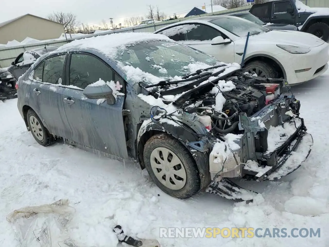 4 Photograph of a damaged car JTDEAMDE4NJ046027 TOYOTA COROLLA 2022