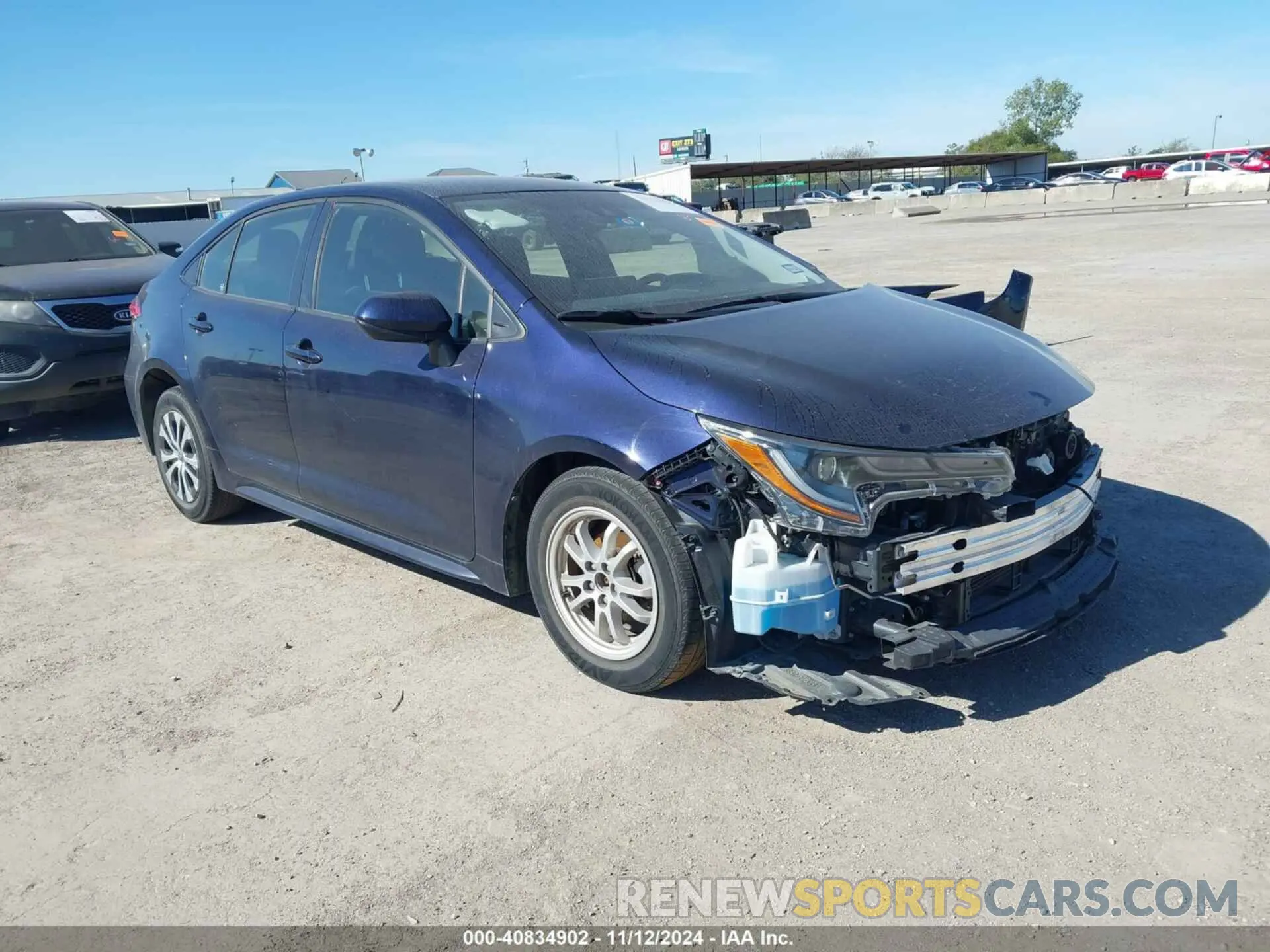 1 Photograph of a damaged car JTDEAMDE4NJ049851 TOYOTA COROLLA 2022