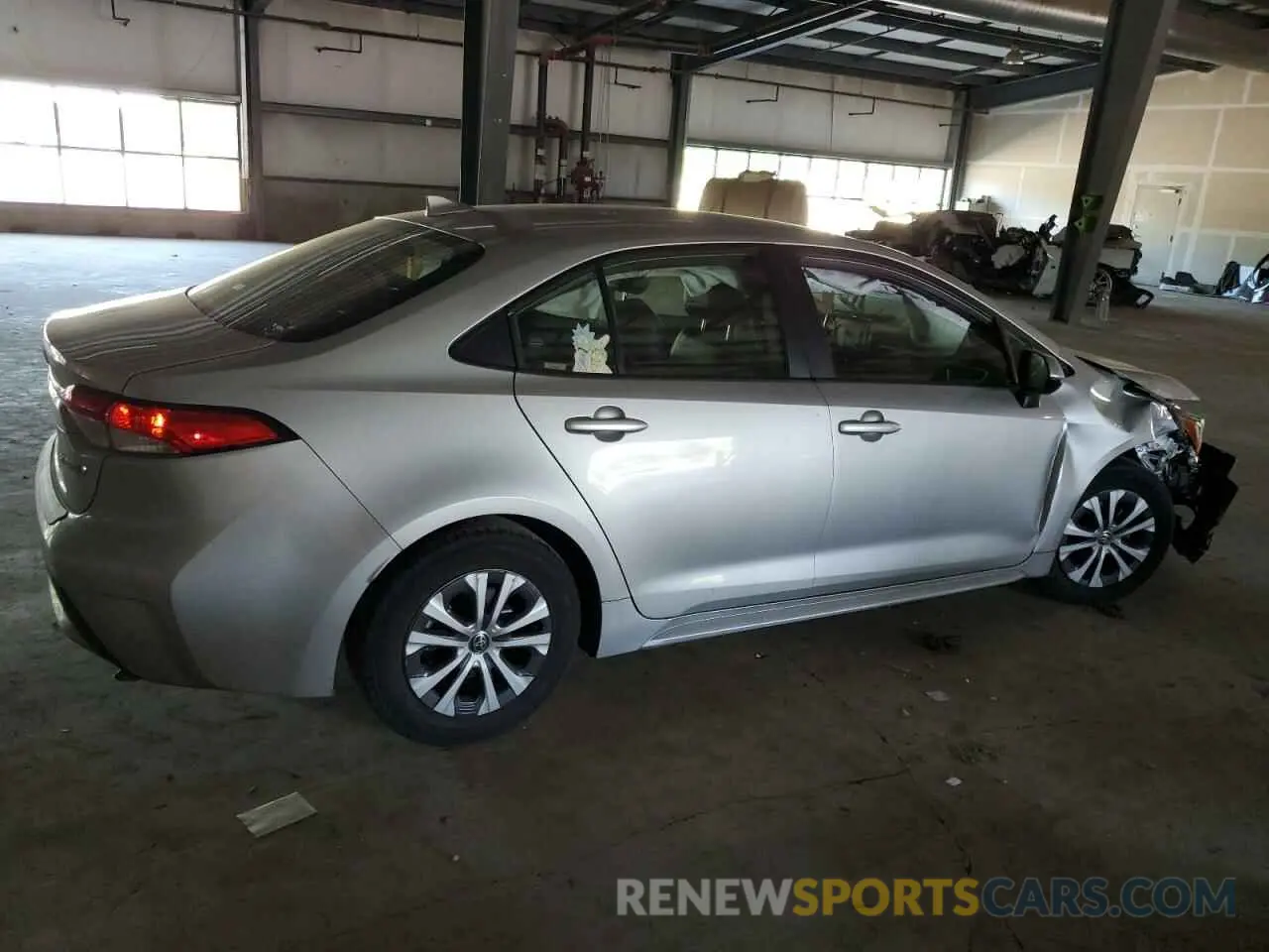3 Photograph of a damaged car JTDEAMDE4NJ059330 TOYOTA COROLLA 2022
