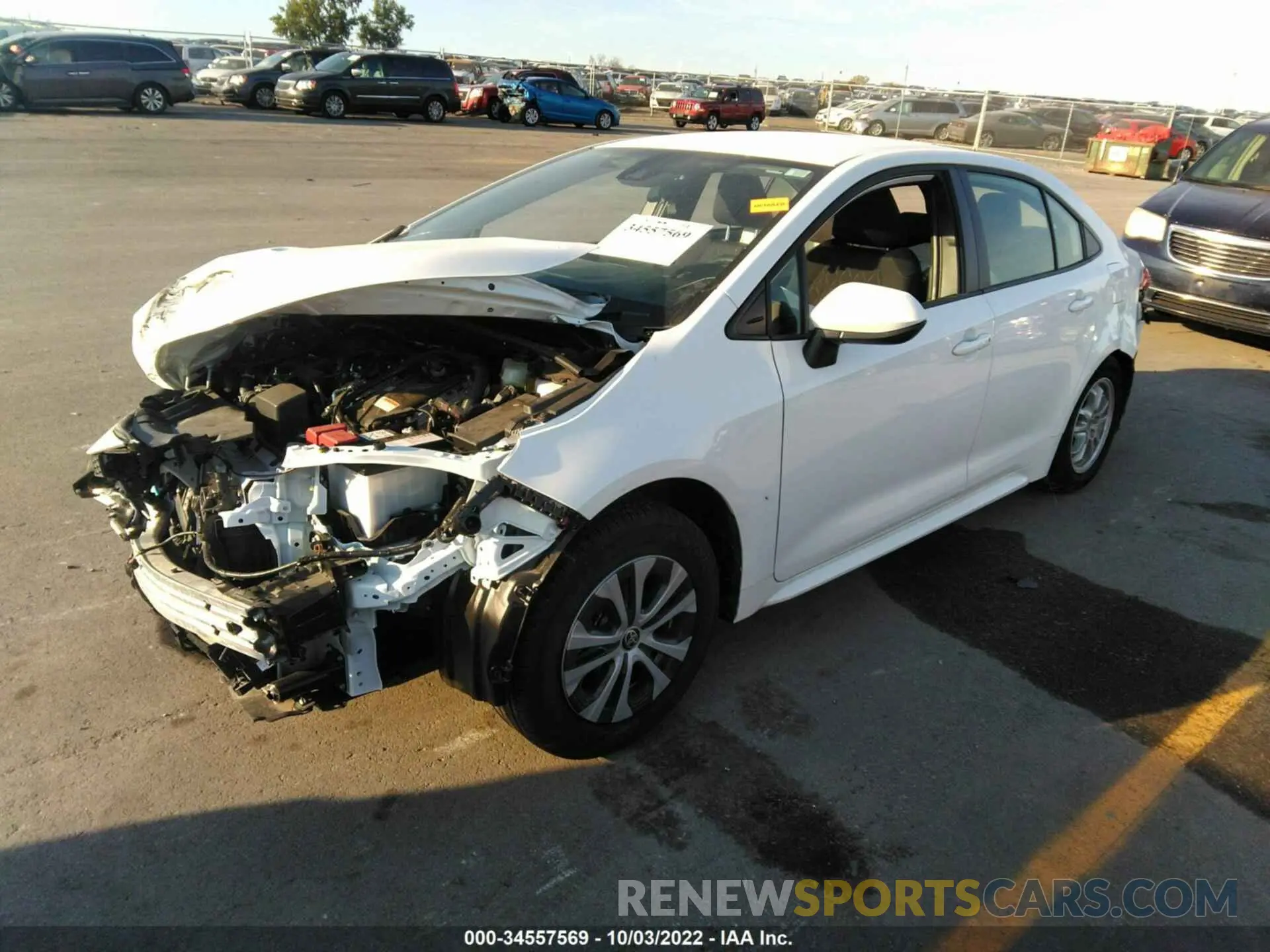 2 Photograph of a damaged car JTDEAMDE5N3002817 TOYOTA COROLLA 2022