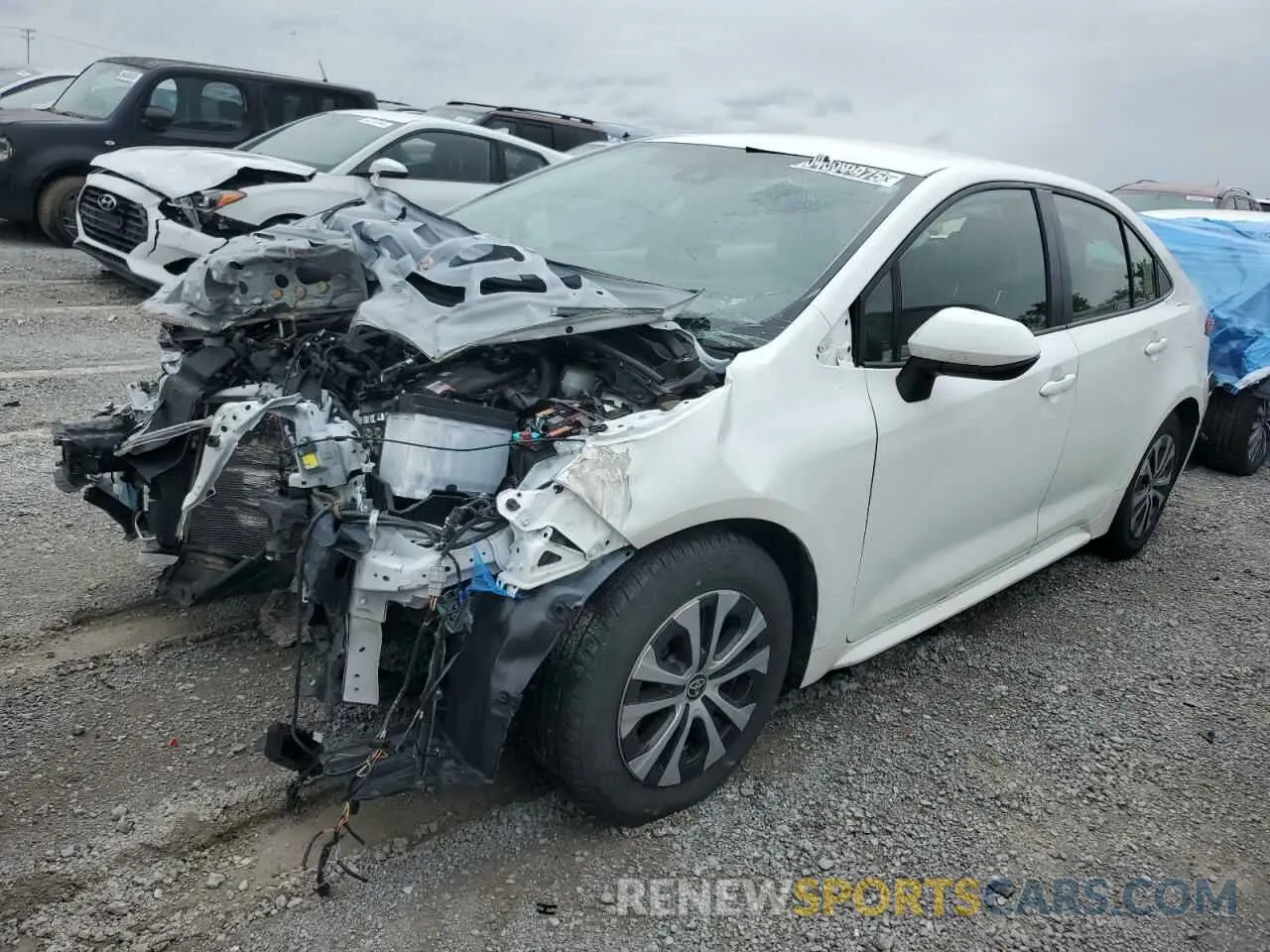 1 Photograph of a damaged car JTDEAMDE5N3003904 TOYOTA COROLLA 2022