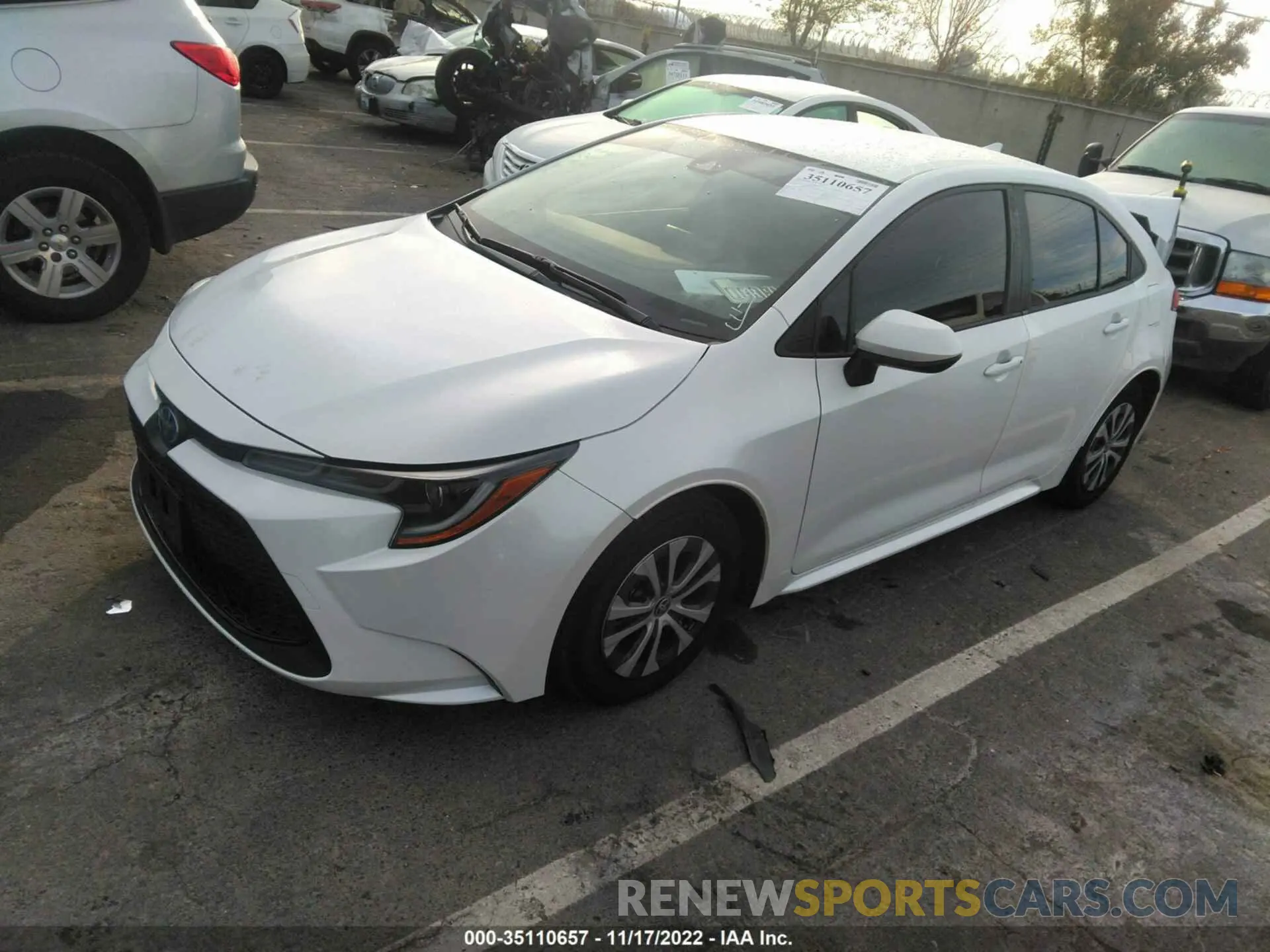 2 Photograph of a damaged car JTDEAMDE5N3010903 TOYOTA COROLLA 2022