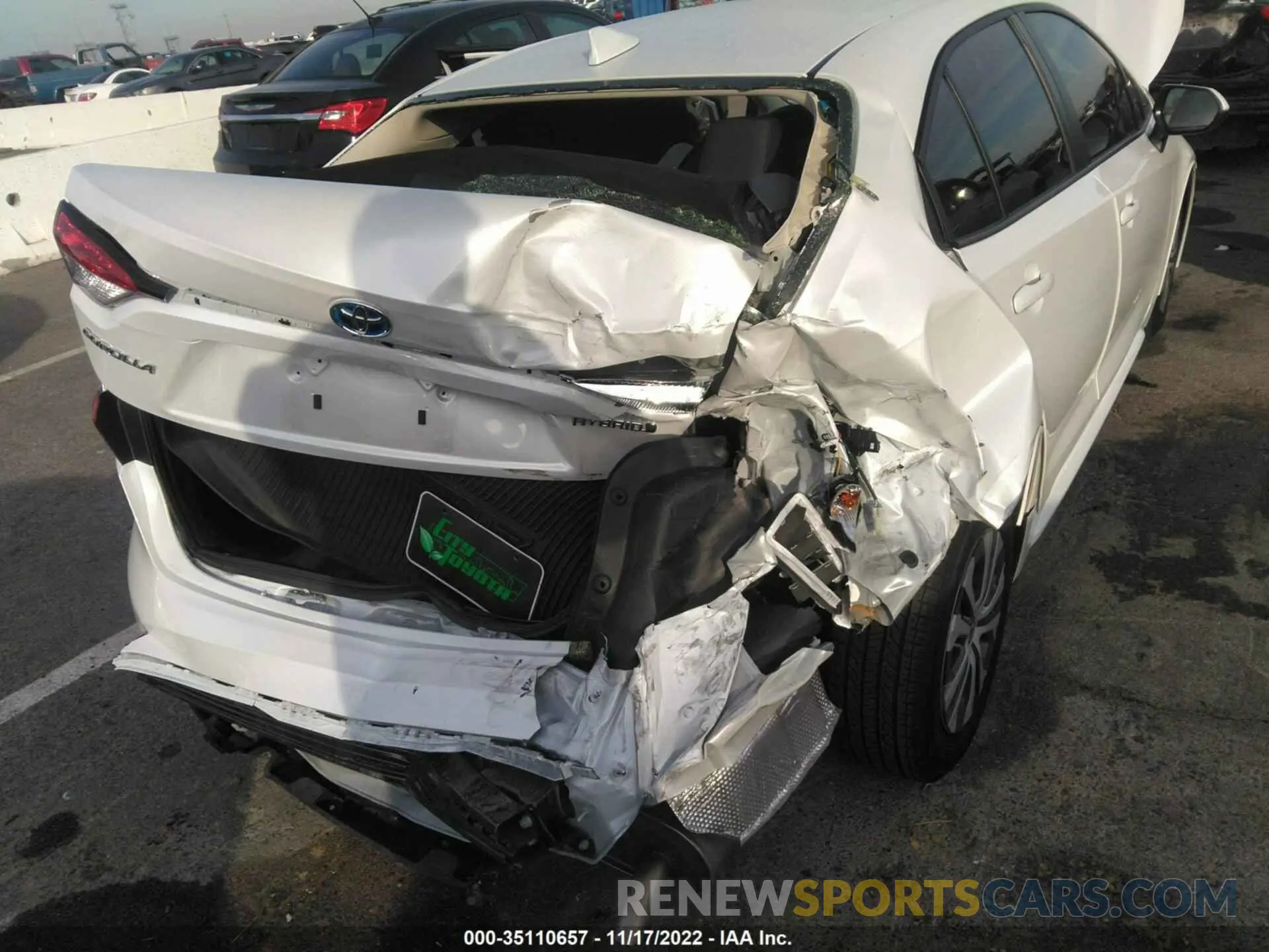 6 Photograph of a damaged car JTDEAMDE5N3010903 TOYOTA COROLLA 2022