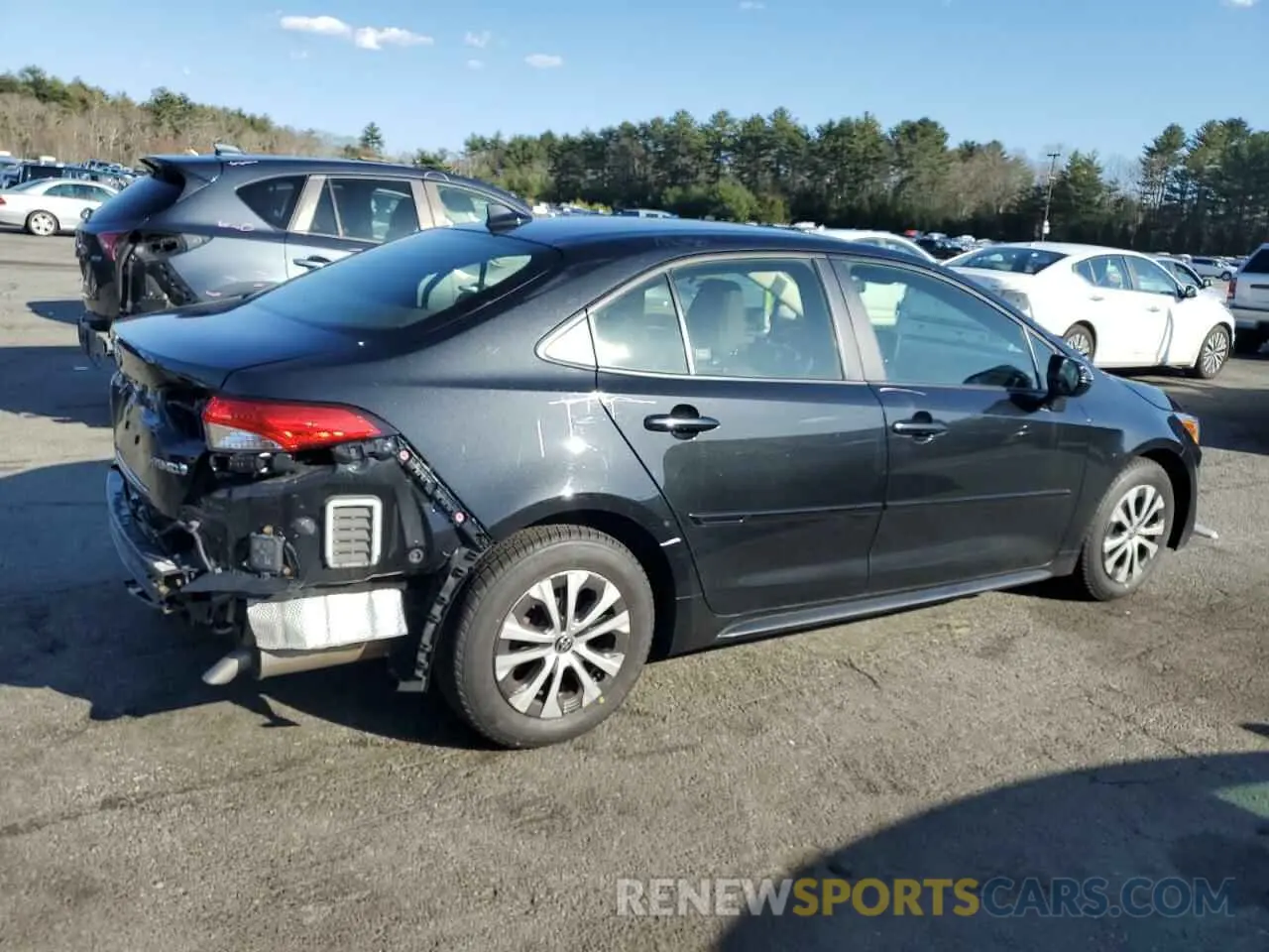 3 Photograph of a damaged car JTDEAMDE5NJ042603 TOYOTA COROLLA 2022
