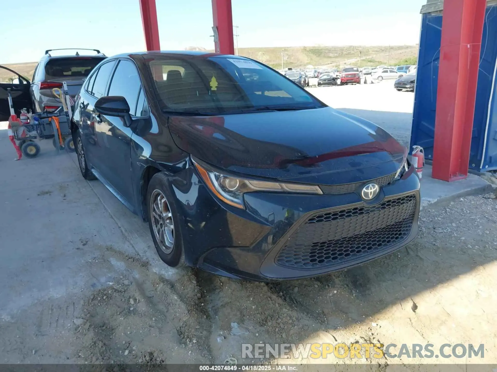 1 Photograph of a damaged car JTDEAMDE5NJ043444 TOYOTA COROLLA 2022