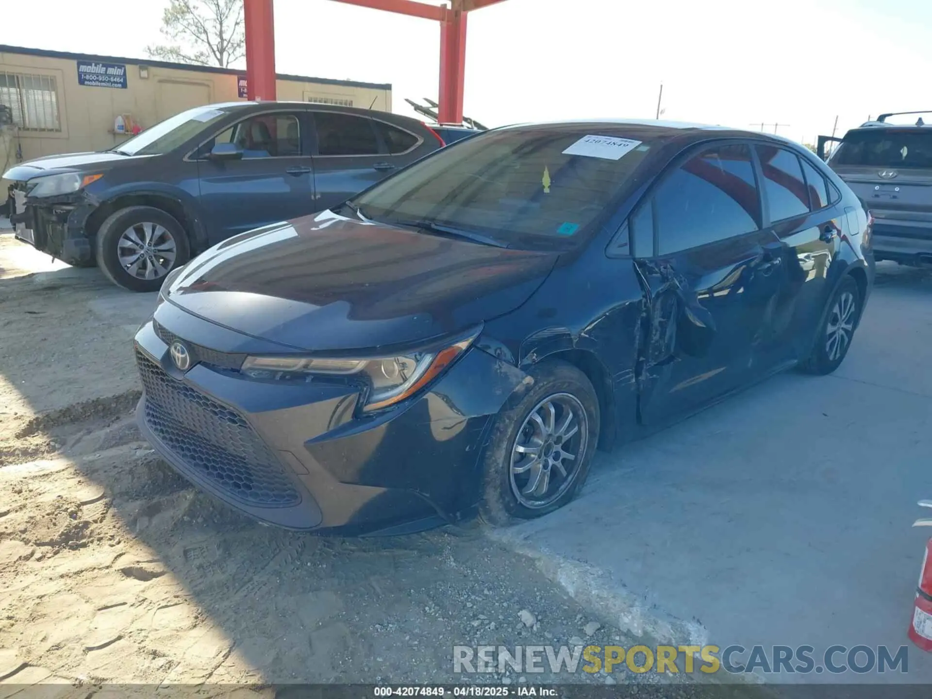 2 Photograph of a damaged car JTDEAMDE5NJ043444 TOYOTA COROLLA 2022